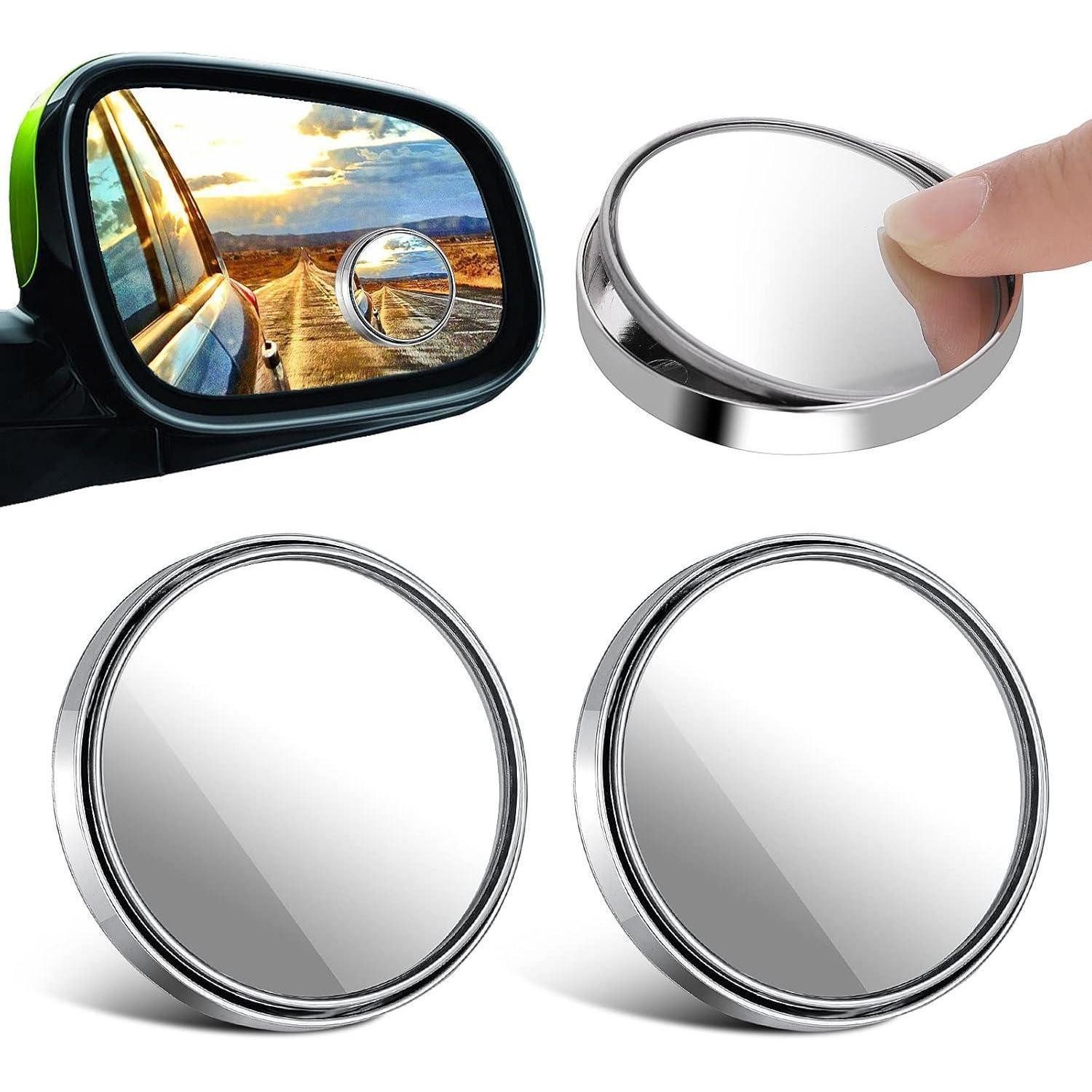 LuxusKollektion Autospiegel 2er Set Toter-Winkel Autospiegel 360° einstellbar HD konvex Auto