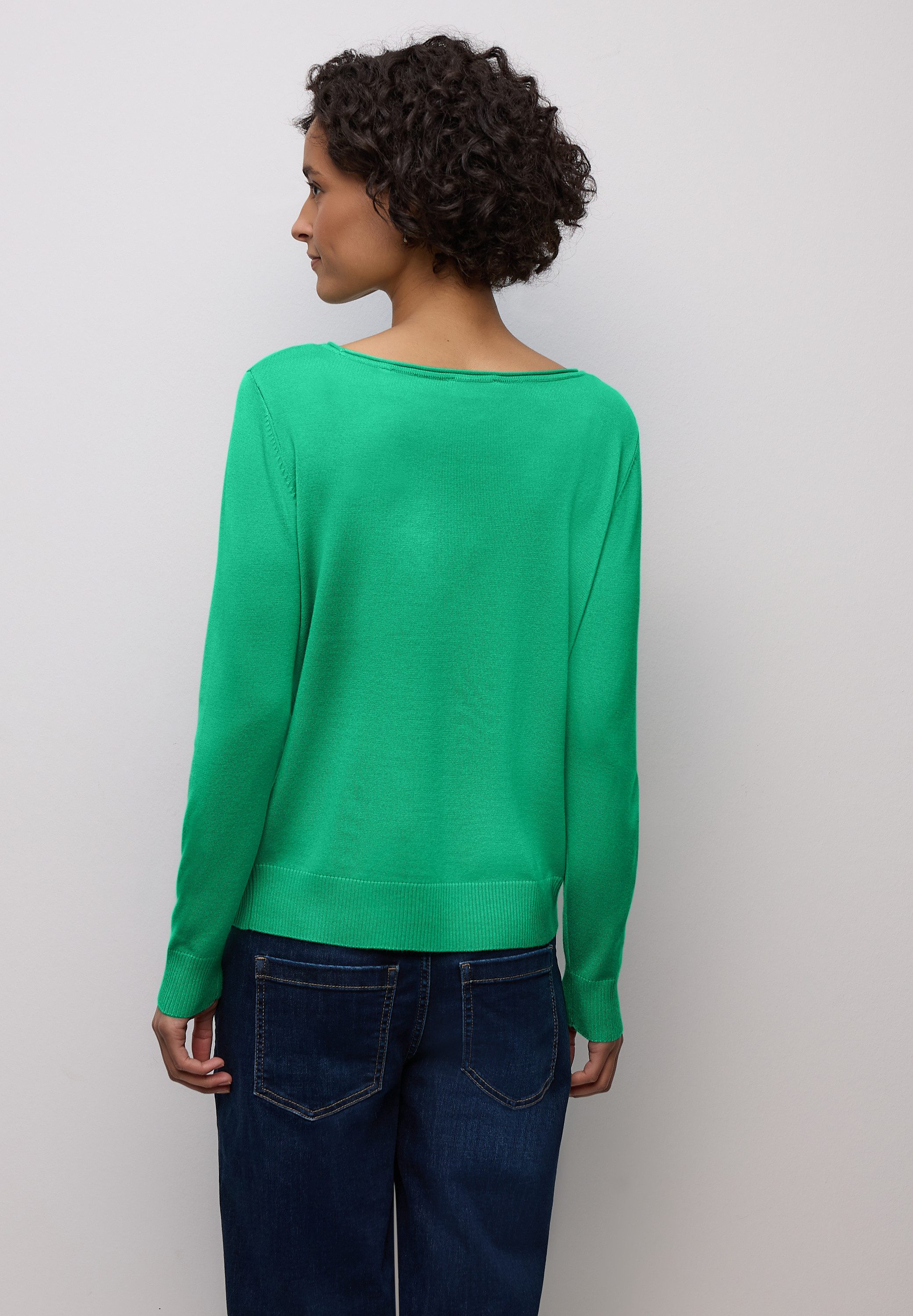 STREET ONE Longpullover mit Strick-Detail