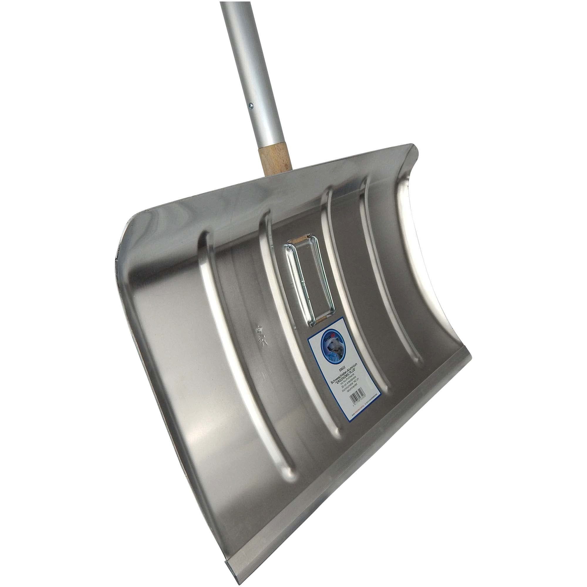 SHW Schneeschieber SHW Schneeschieber-Alu 50 cm mit Alukante und ergonomischem Stiel