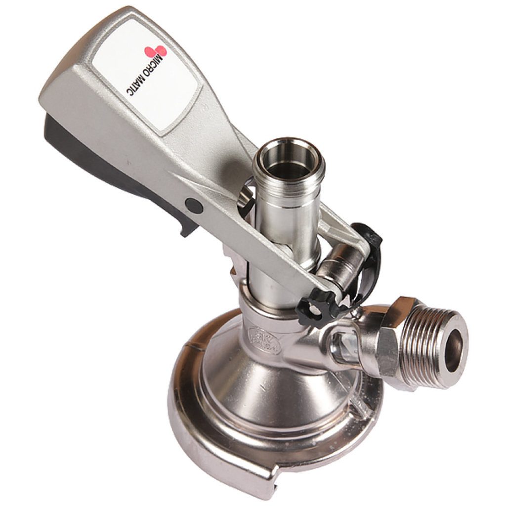 Micro Matic Zapfanlage KEG Zapfkopf - Typ A Anschluss Flach - Flachzapfkopf A-System, Flachzapfkopf mit Kelleranstich