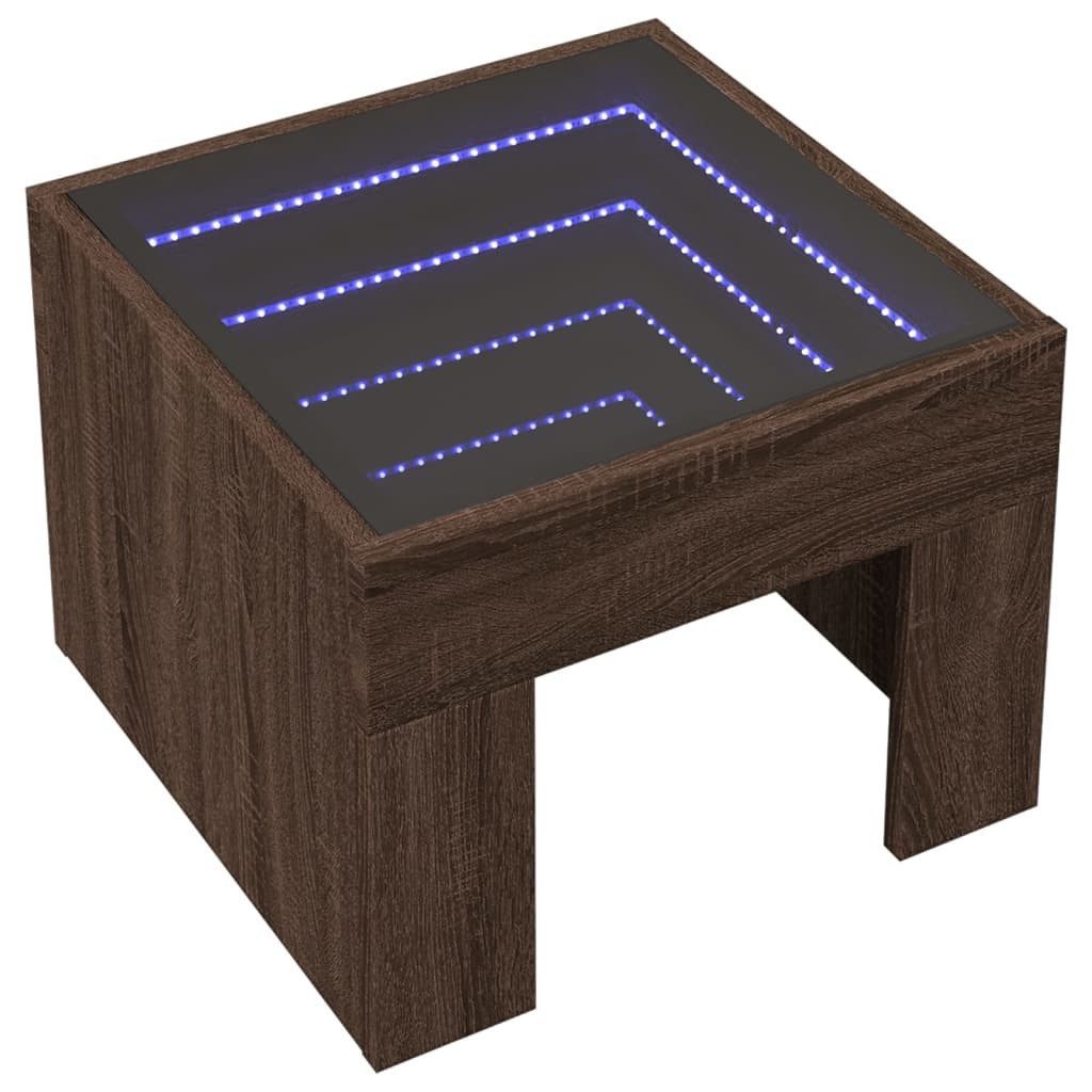 vidaXL Couchtisch Couchtisch mit Infinity-LED Braun günstig online kaufen