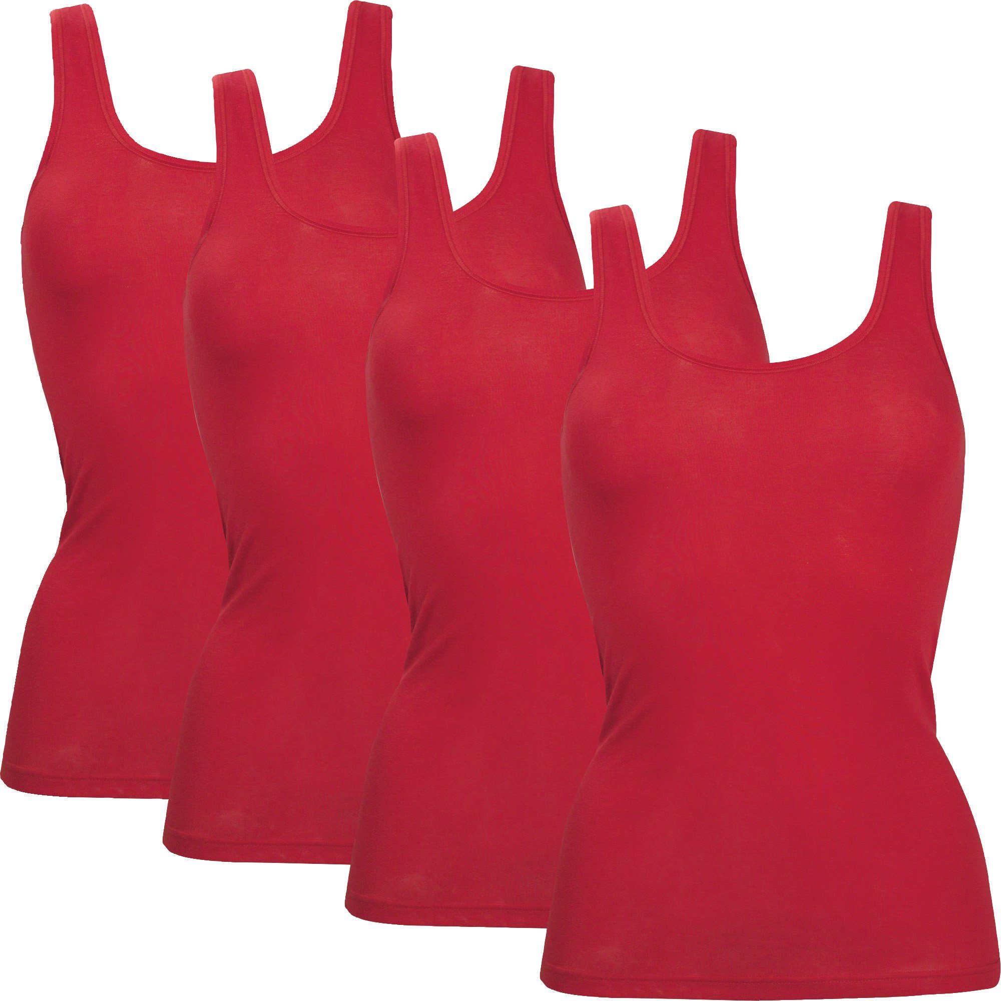 Unterhemd Damen-Unterhemd 4er-Pack