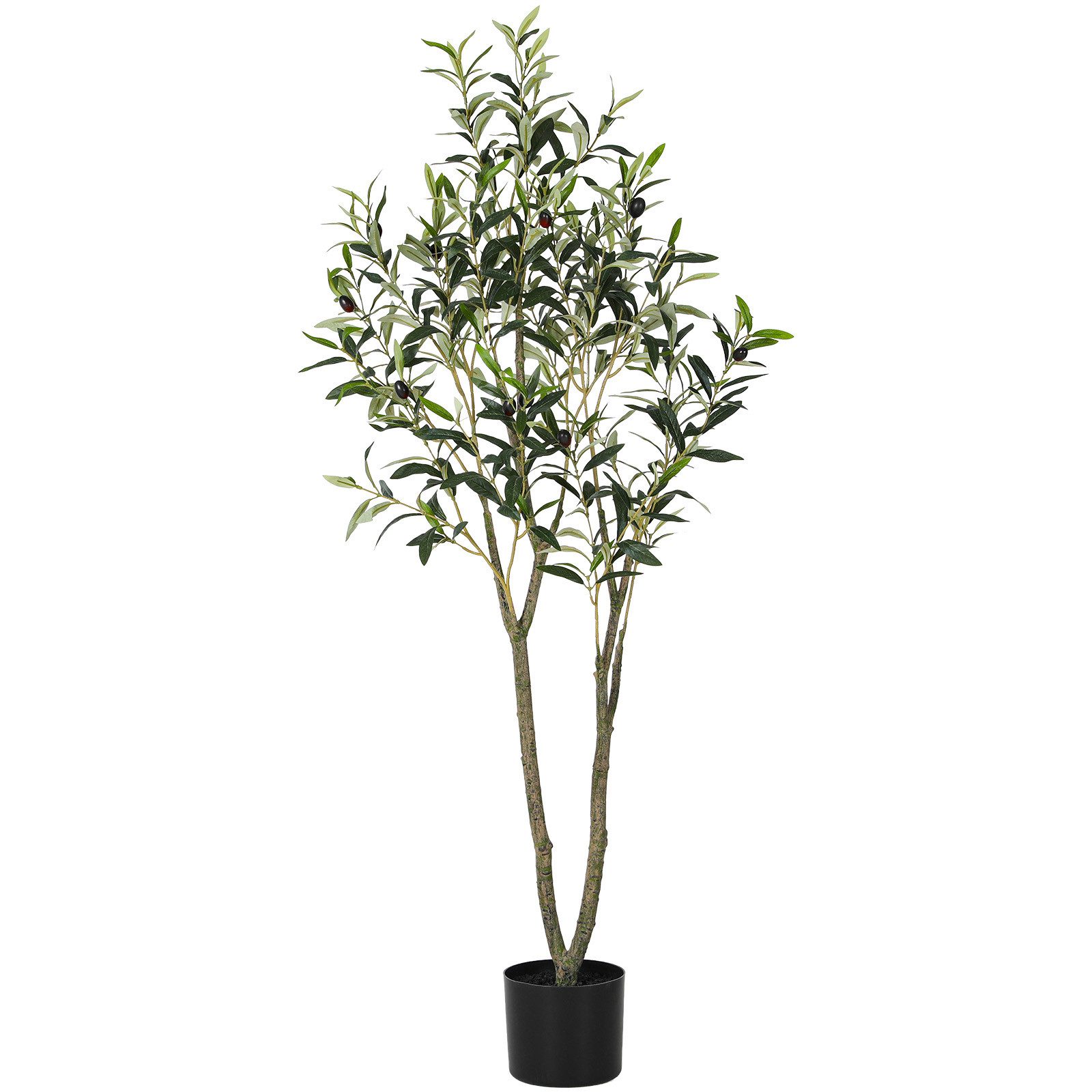 Kunstbaum, Olivenbaum Künstlich, Kunstpflanze 120cm/150cm/180cm, TLGREEN, Höhe 120 cm, Schlafzimmer, Büro, Moderne Dekoration, Housewarming Geschenk