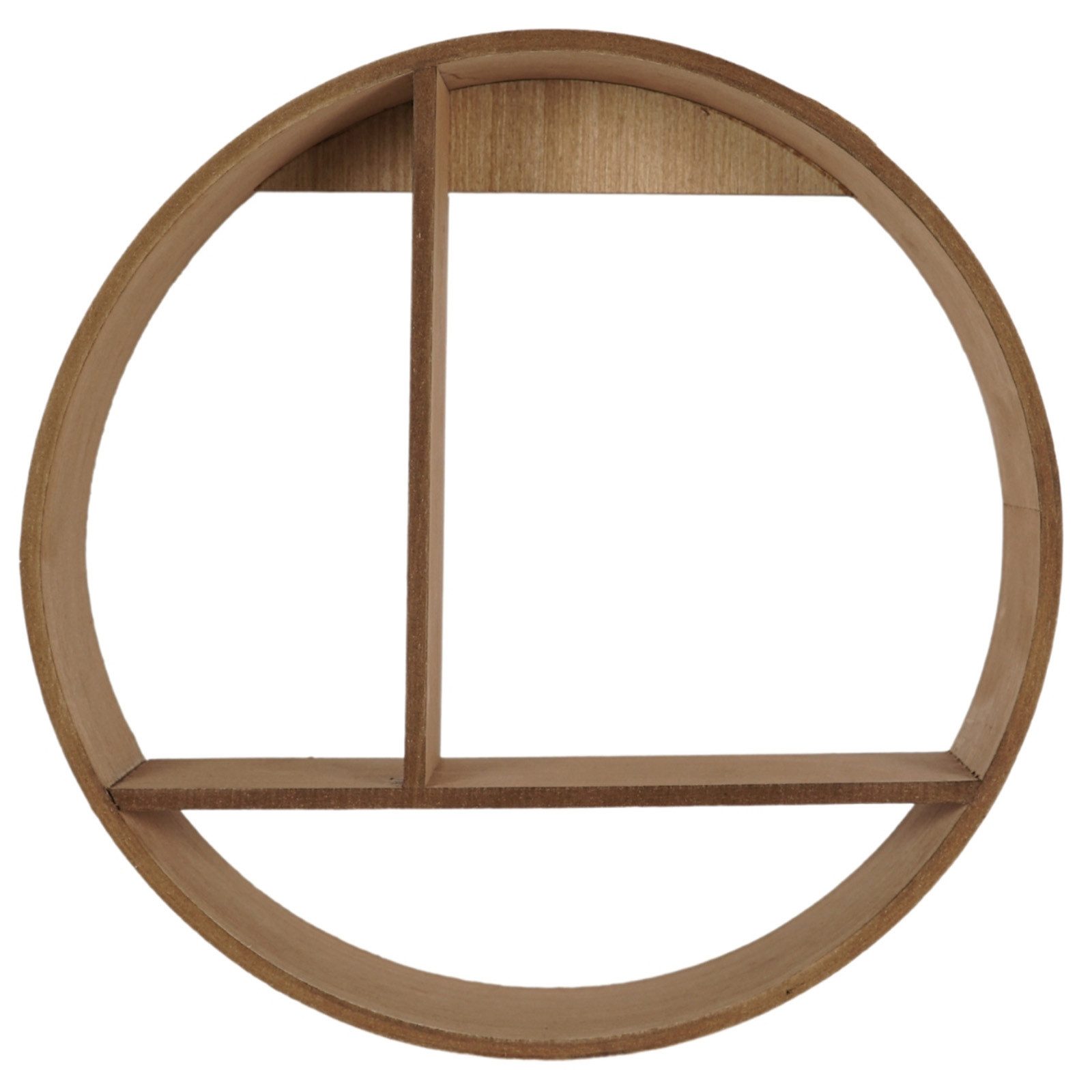 HTI-Living Wandregal Wandregal Ø 37 cm Holz Hellbraun, Stück 1-tlg., rundes günstig online kaufen