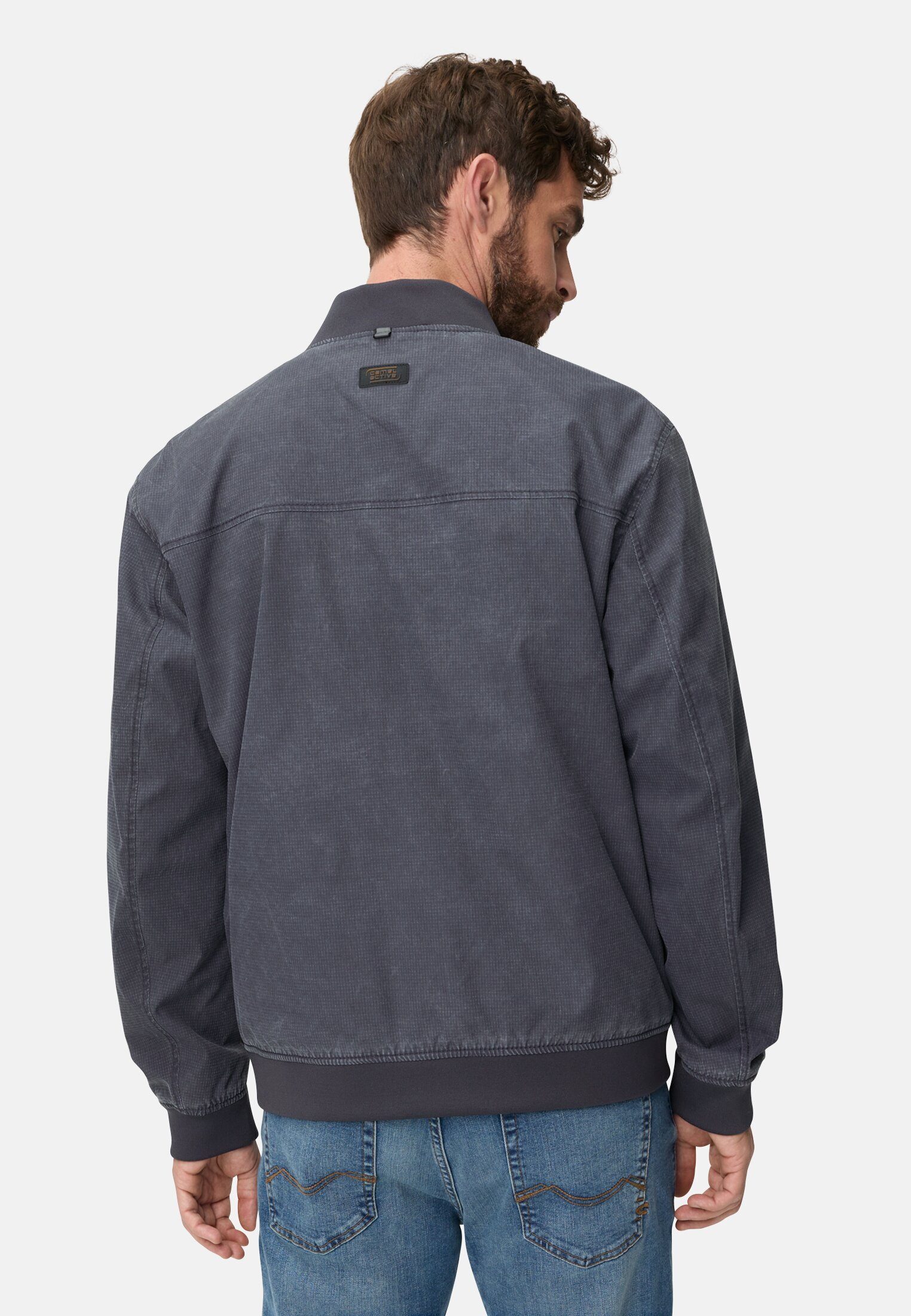 camel active Blouson aus Ribstop Langarm Markenlogo