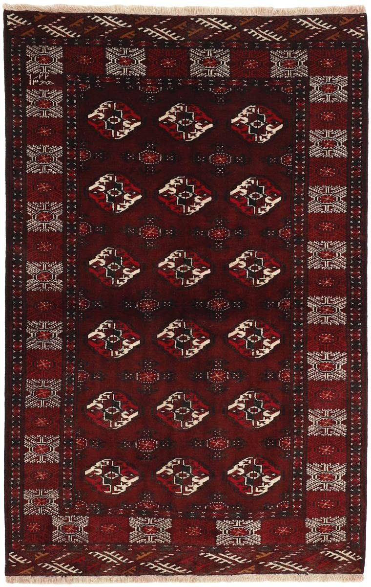Orientteppich Turkaman 131x206 Handgeknüpfter Orientteppich / Perserteppich, Nain Trading, rechteckig, Höhe: 6 mm
