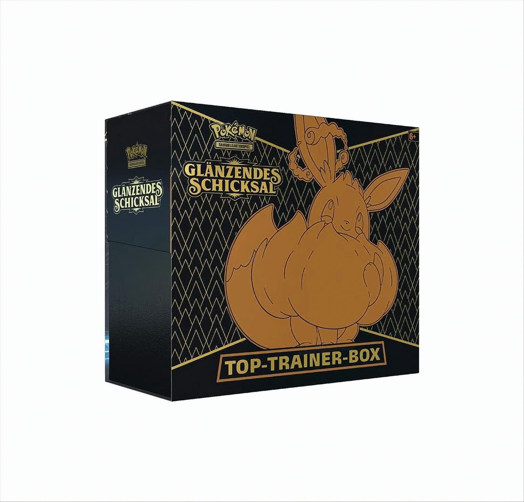 POKÉMON Sammelkarte Pokemon Schwert & Schild 04.5 Top-Trainer Box Deutsche Ausgabe