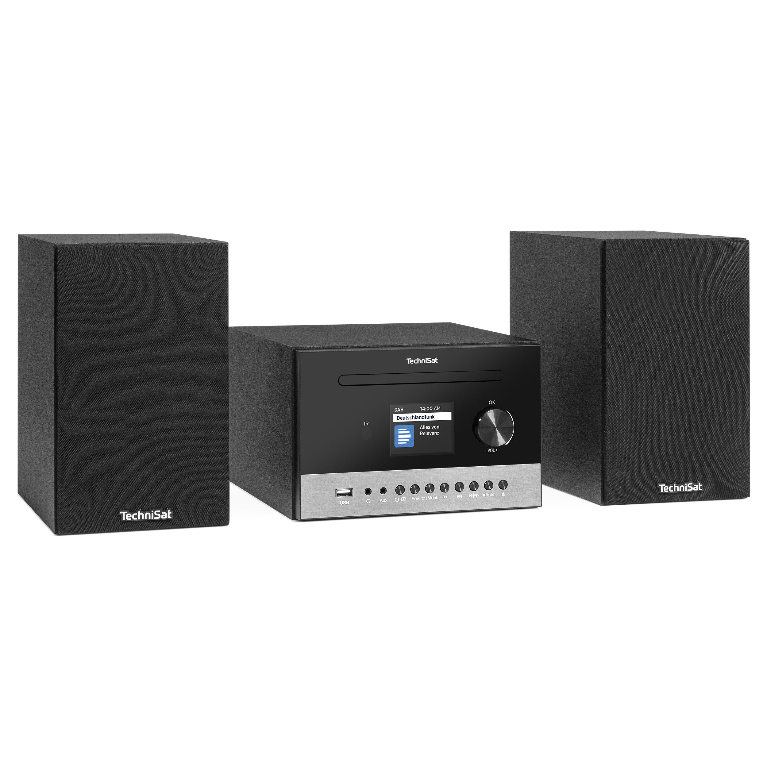 TechniSat VIOLA 700 CD IR Stereoanlage (Digitalradio (DAB), Internetradio, FM-Tuner mit RDS, 40 W, Bluetooth, USB, AUX-In, Fernbedienung, Sleep-Timer und Equalizer)