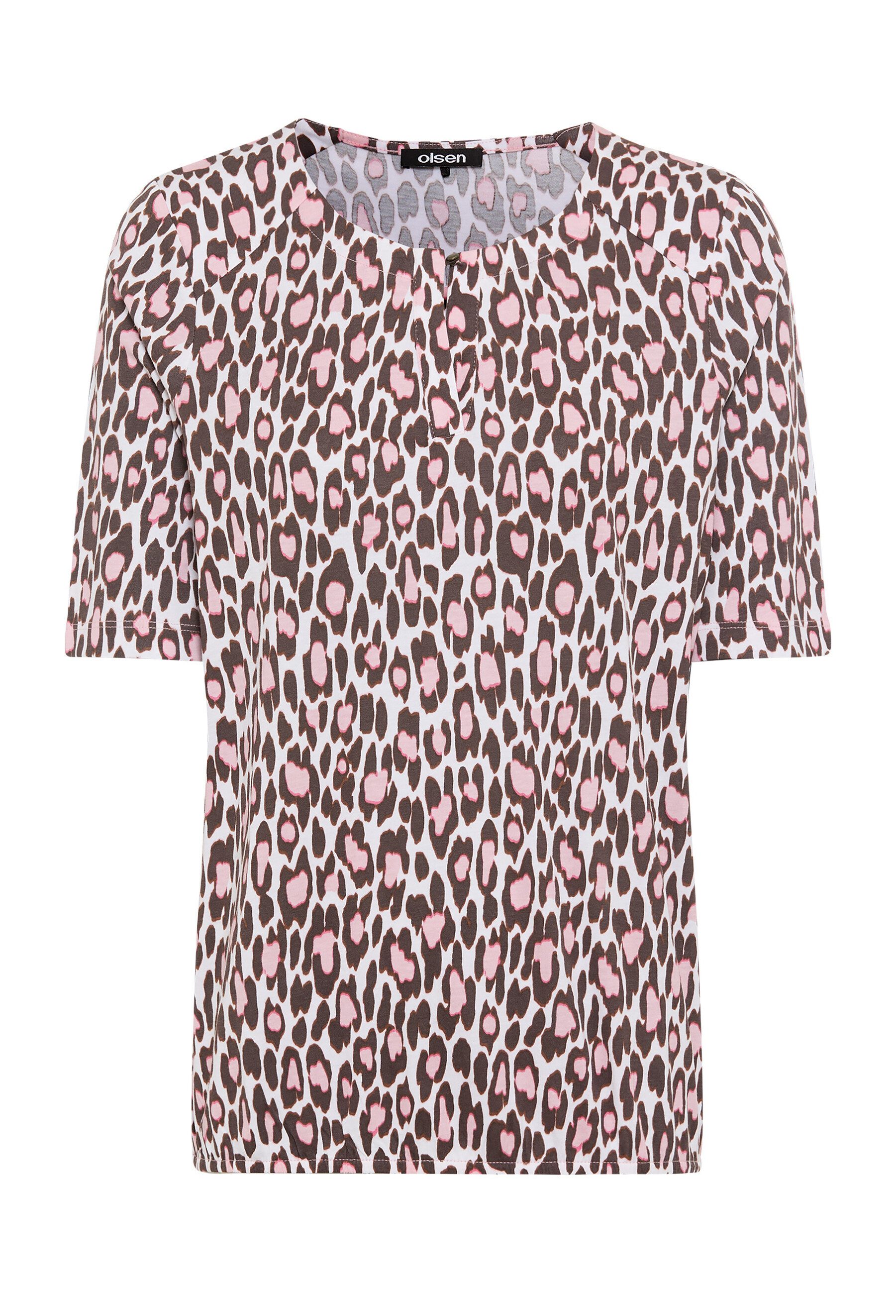 Olsen Shirt mit Allover-Dessin