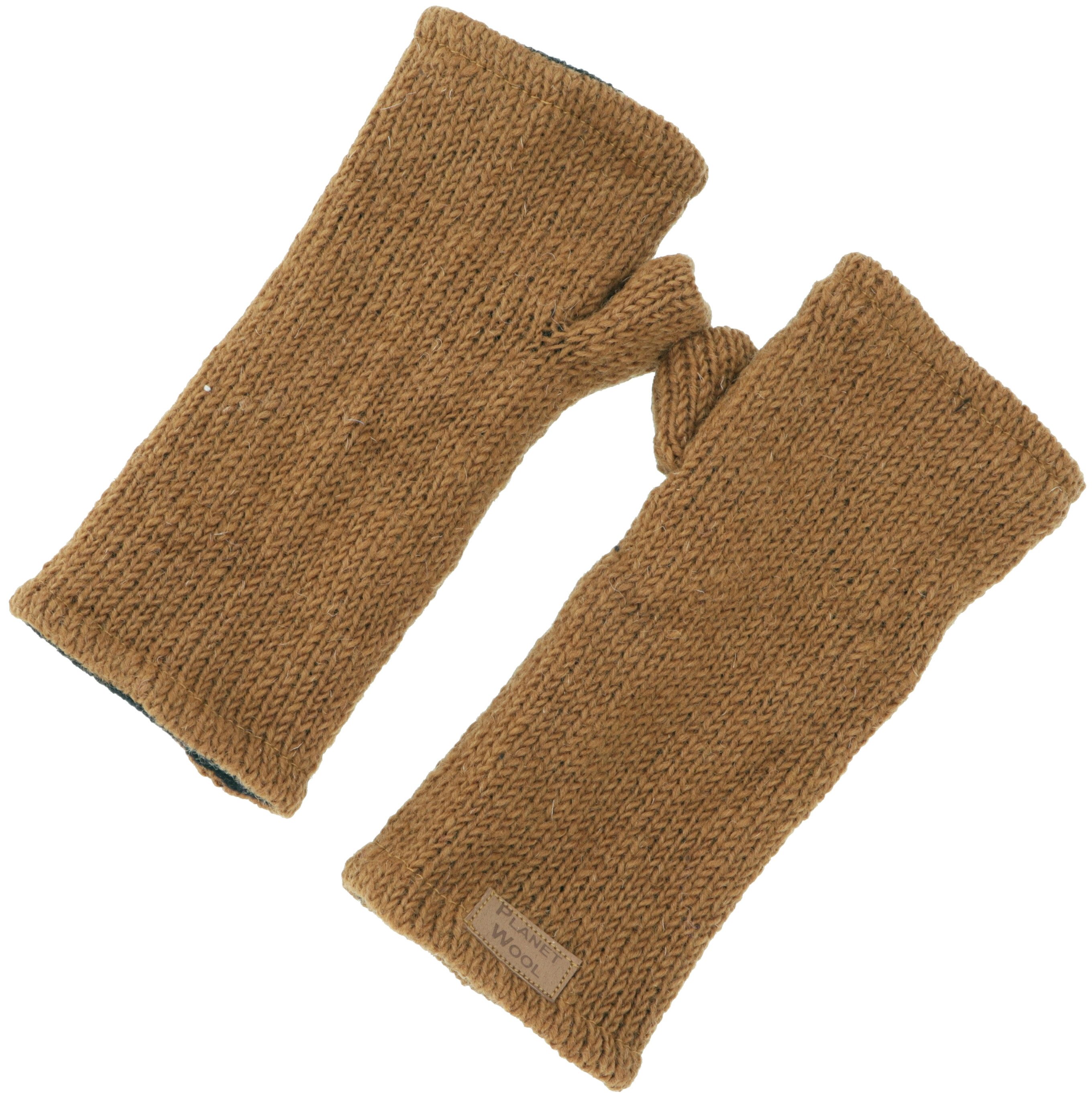 Guru-Shop Strickhandschuhe Handgestrickte Pulswärmer, Handstulpen,.. günstig online kaufen