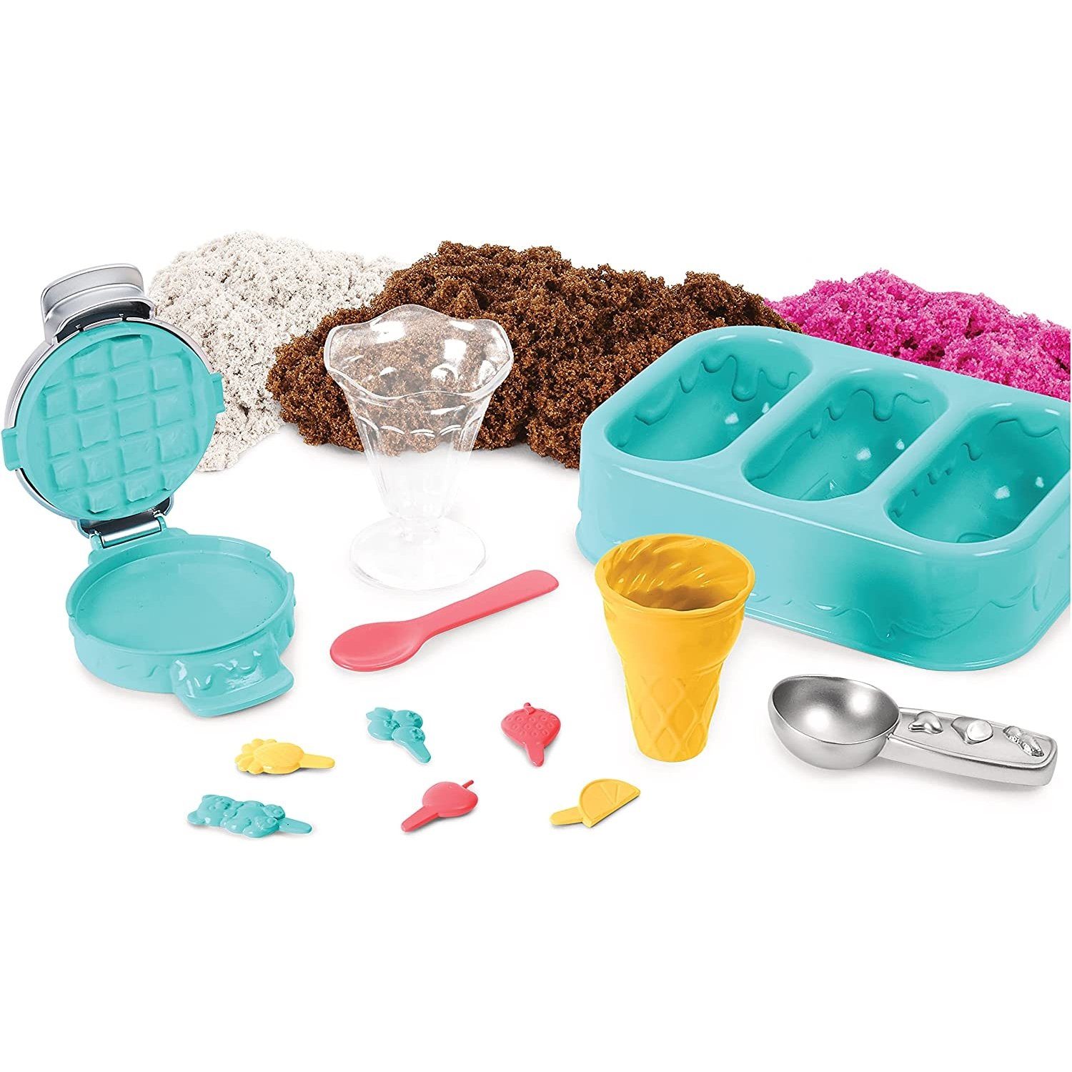 Spin Master Kreativset 6059742 Kinetic Sand Eiscreme Set mit Duftsand