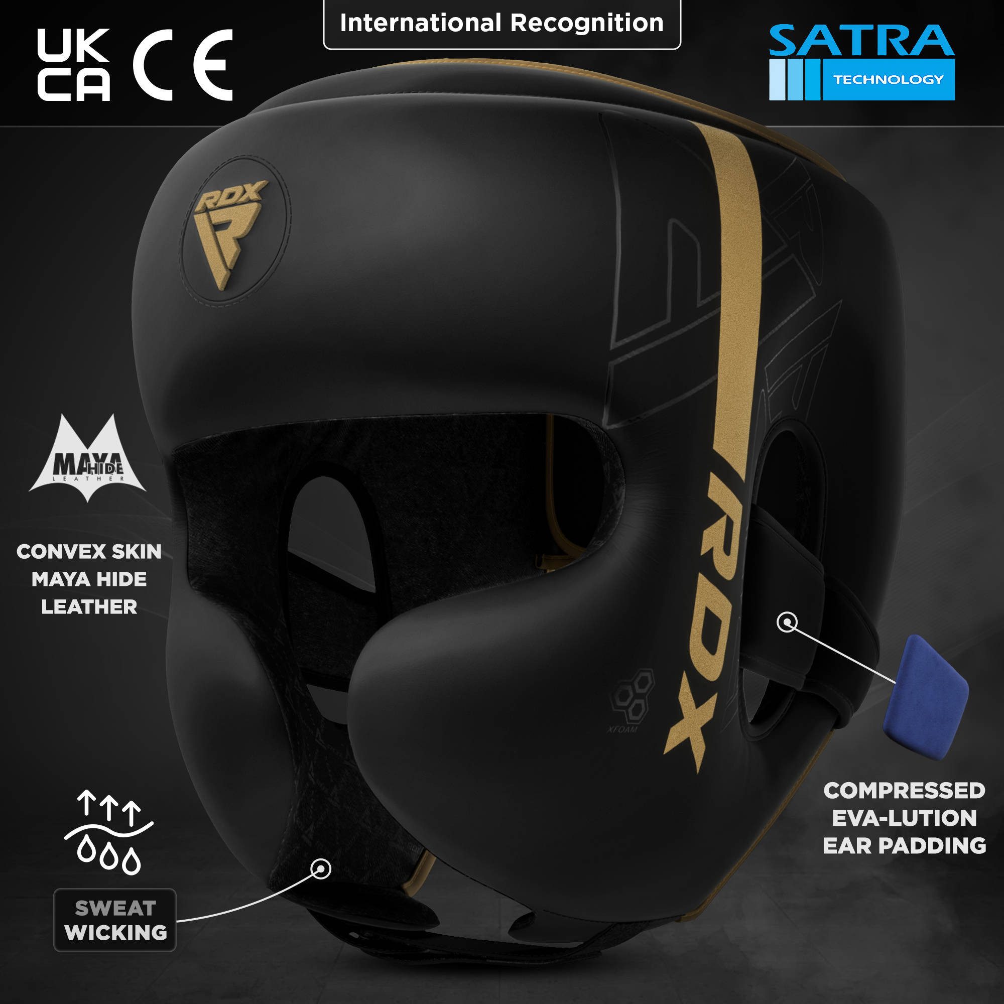RDX Sports Kopfprotektor RDX Kopfschutz Boxen für Kickboxen – Bild 3 von 5