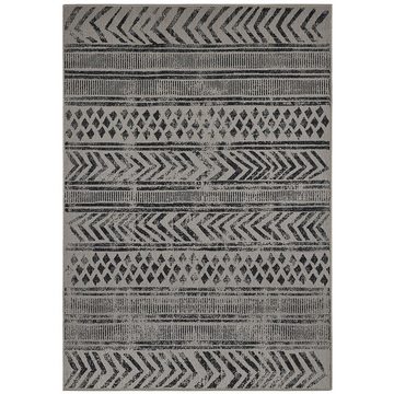 Teppich In- & Outdoor Wendeteppich Biri Schwarz Silber, NORTHRUGS, rechteckig, Höhe: 5 mm