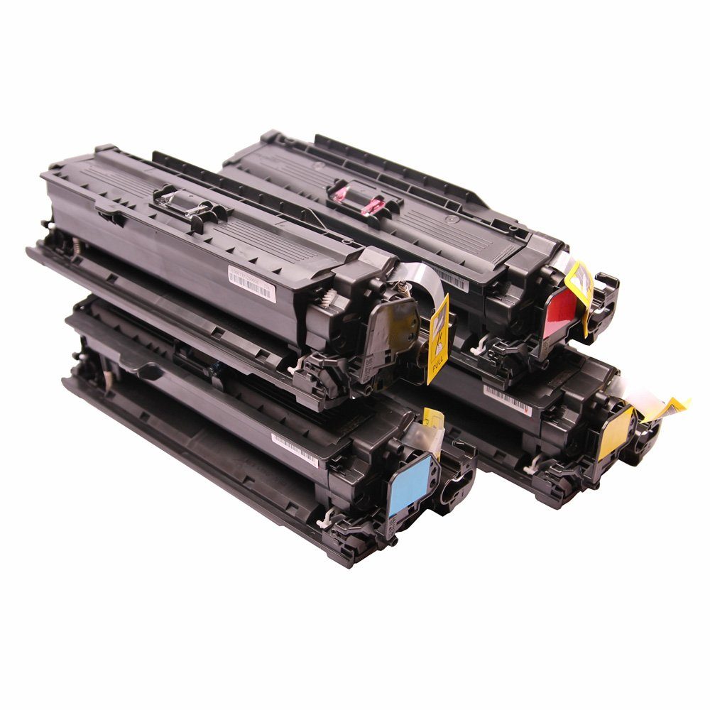 LaserJet (OHNE Enterprise CHIP) Kompatibles für M554 Toner Set Tonerkartusche, 4x ABC HP