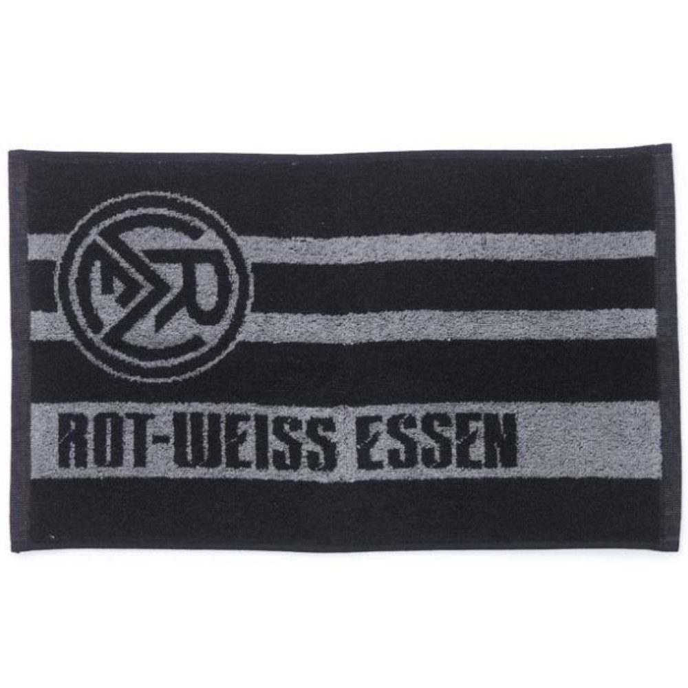 Rot-Weiß Essen Handtuch Rot-Weiss Essen Gästetuch 2er-Set schwarz-grau