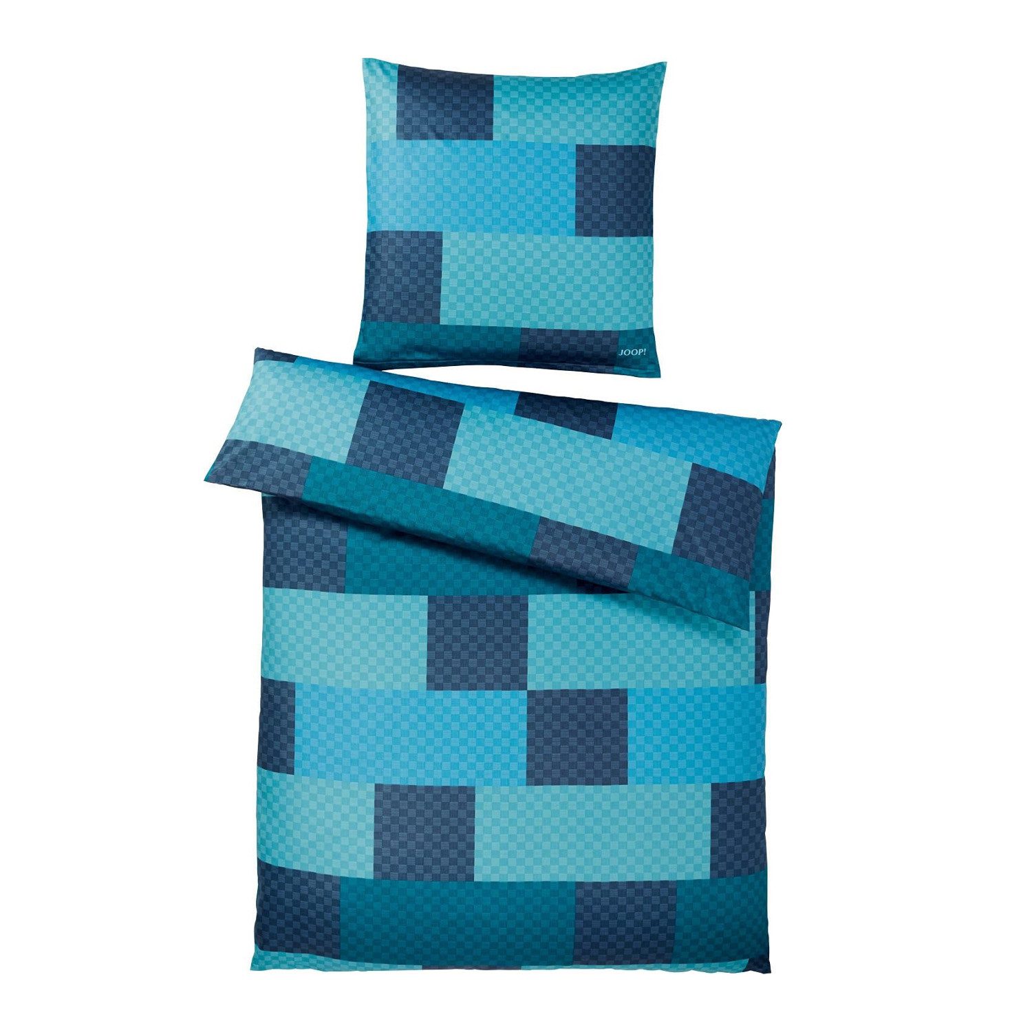 JOOP! Постельное белье JOOP! Comfort Satin Постельное белье Chessboard 4060-4 Lagune Mint 135x200, 2 teilig