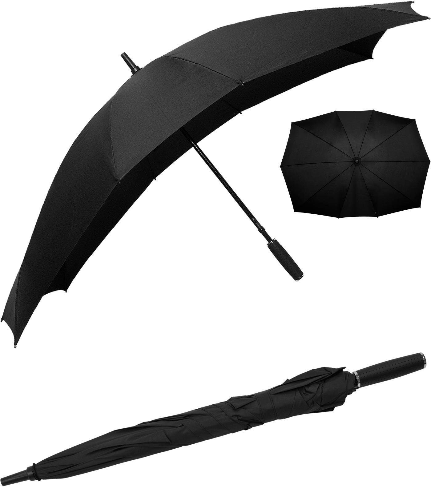 Impliva Langregenschirm Falcone® XXL rechteckiger Regenschirm für zwei, auß günstig online kaufen