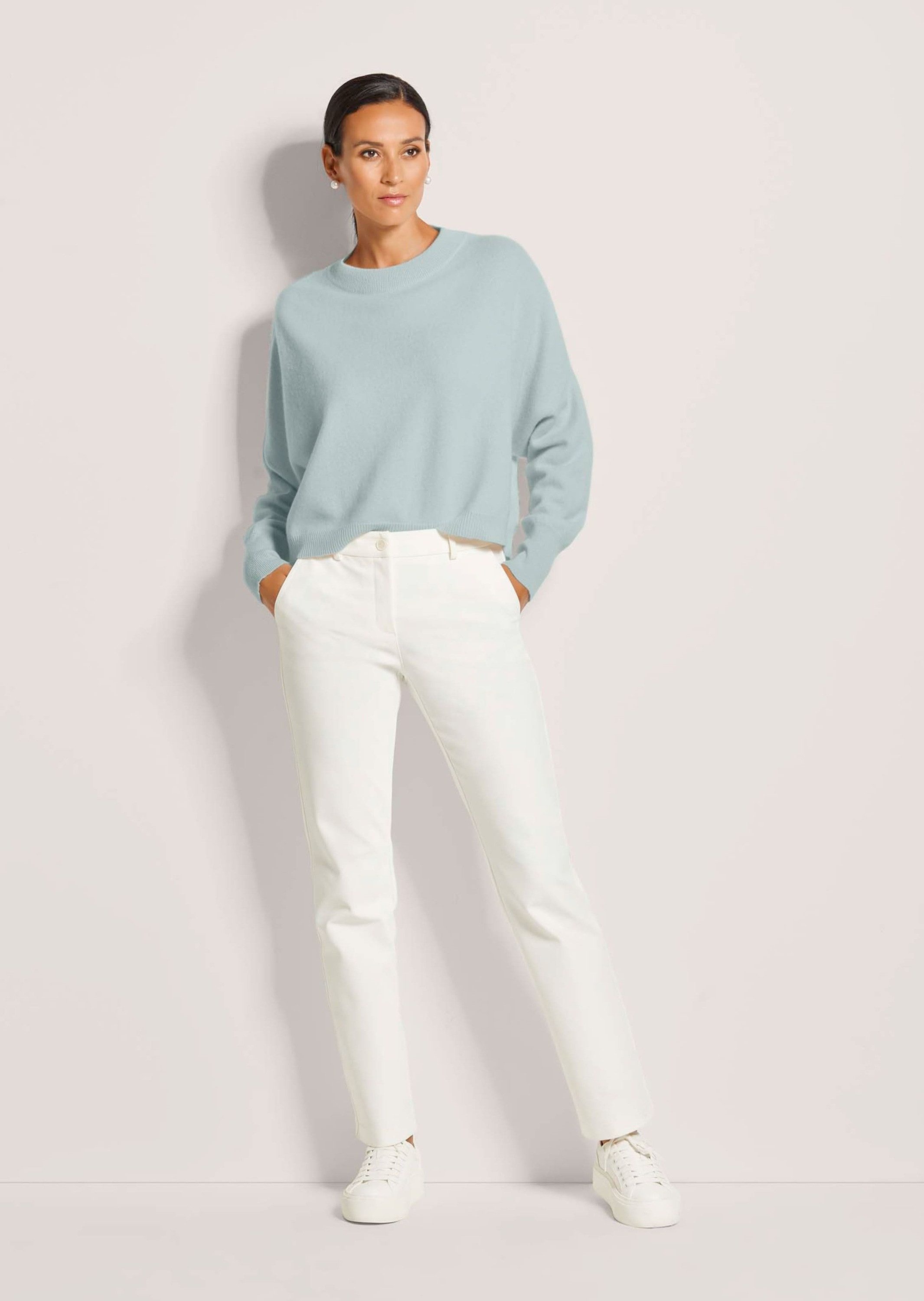 MADELEINE Strickpullover Kaschmir Pullover mit Rundhalsausschnitt Oversized günstig online kaufen