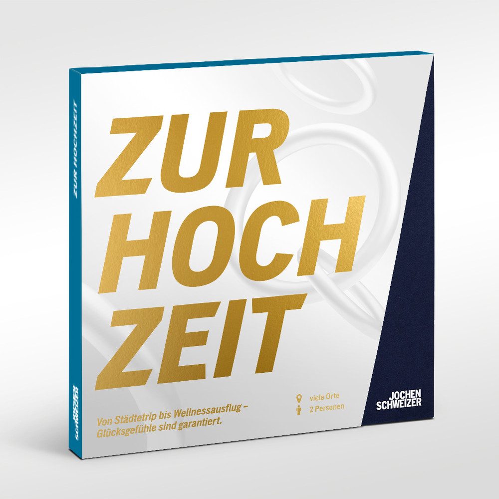 Jochen Schweizer Erlebnisgutschein Geschenkbox Zur Hochzeit für Zwei, Romantik im Quadrat zur Hochzeit