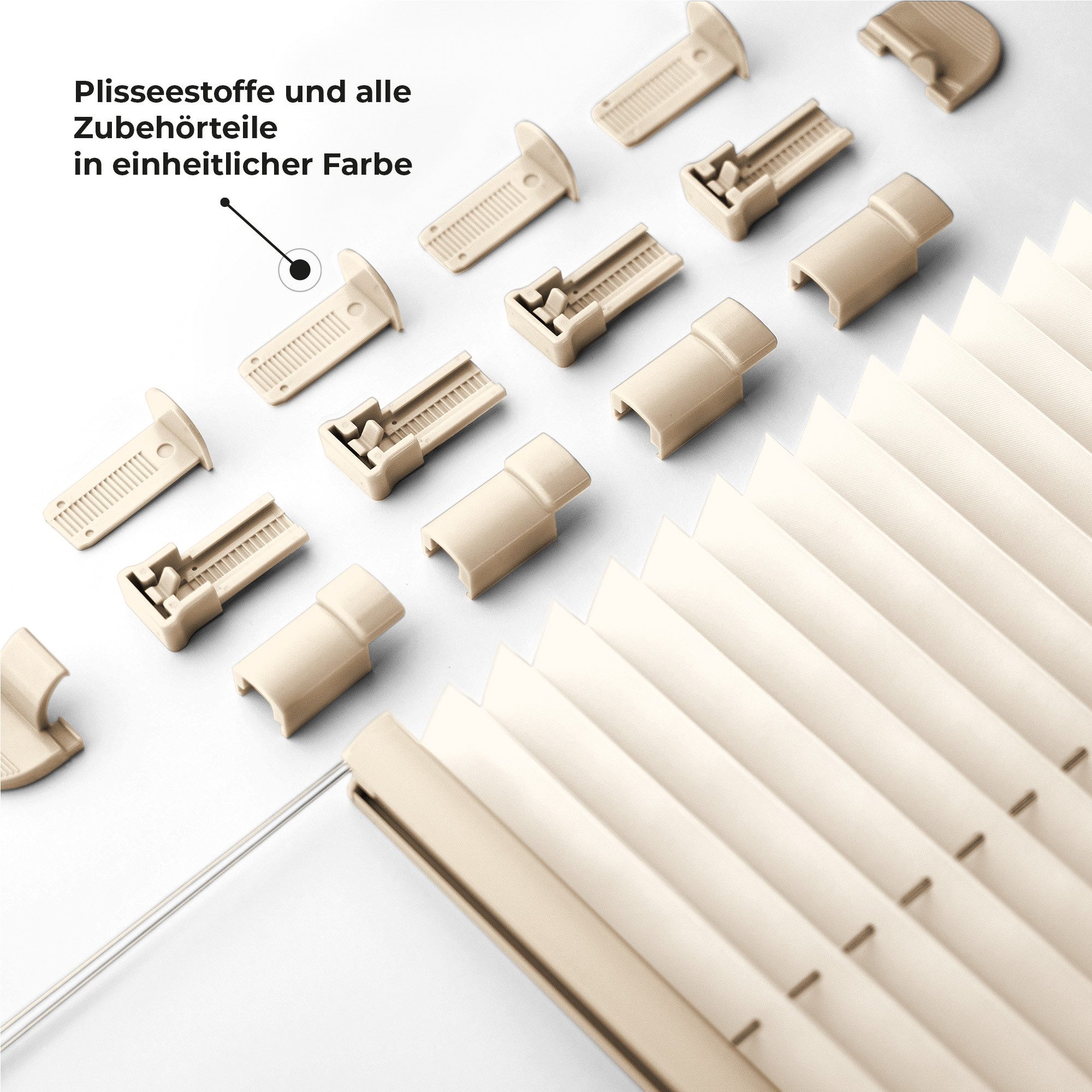 Sonello Plissee Klemmfix ohne Bohren, blickdicht, günstig online kaufen