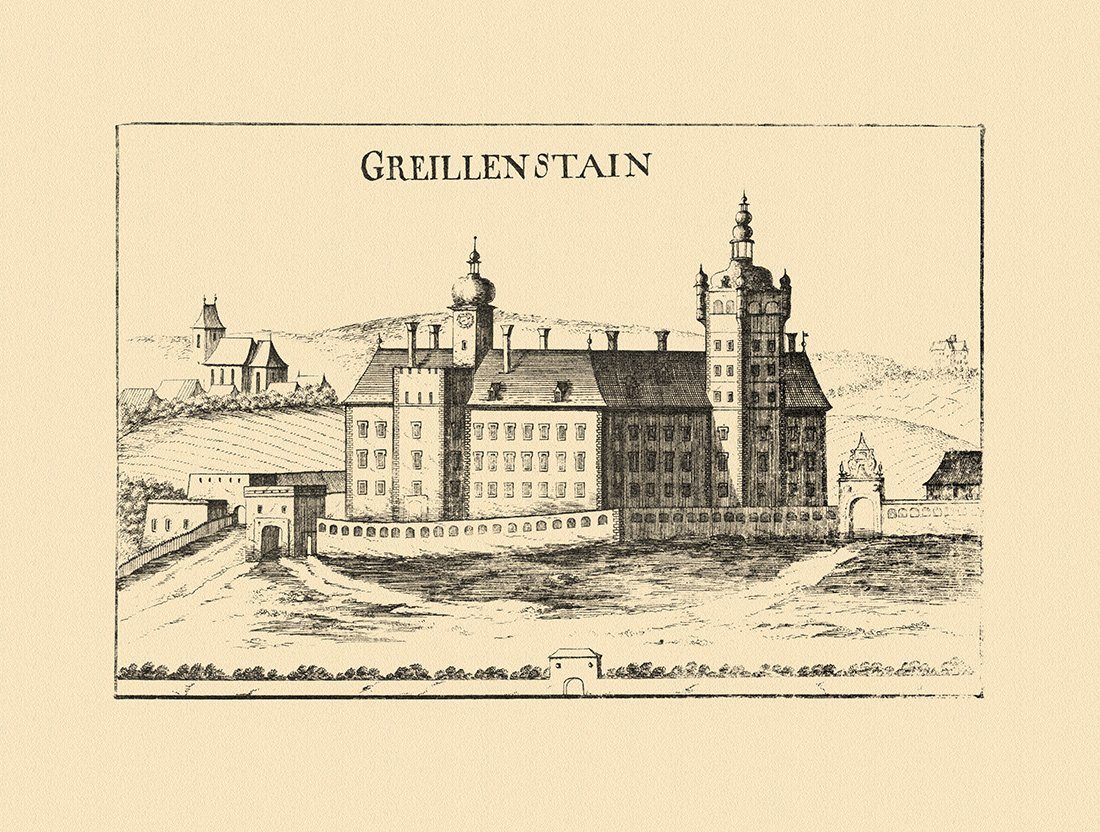 Kunstdruck Greillenstein Greillenstain Matthäus Vischer Österreich