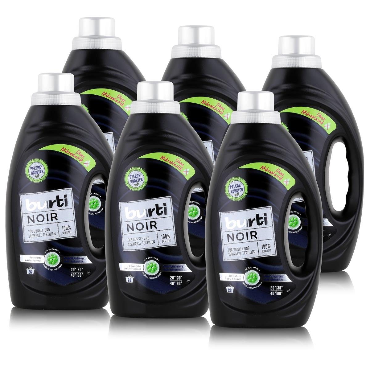burti burti Noir Feinwaschmittel 1,45L - Für dunkle & schwarze Textilien (6e Colorwaschmittel