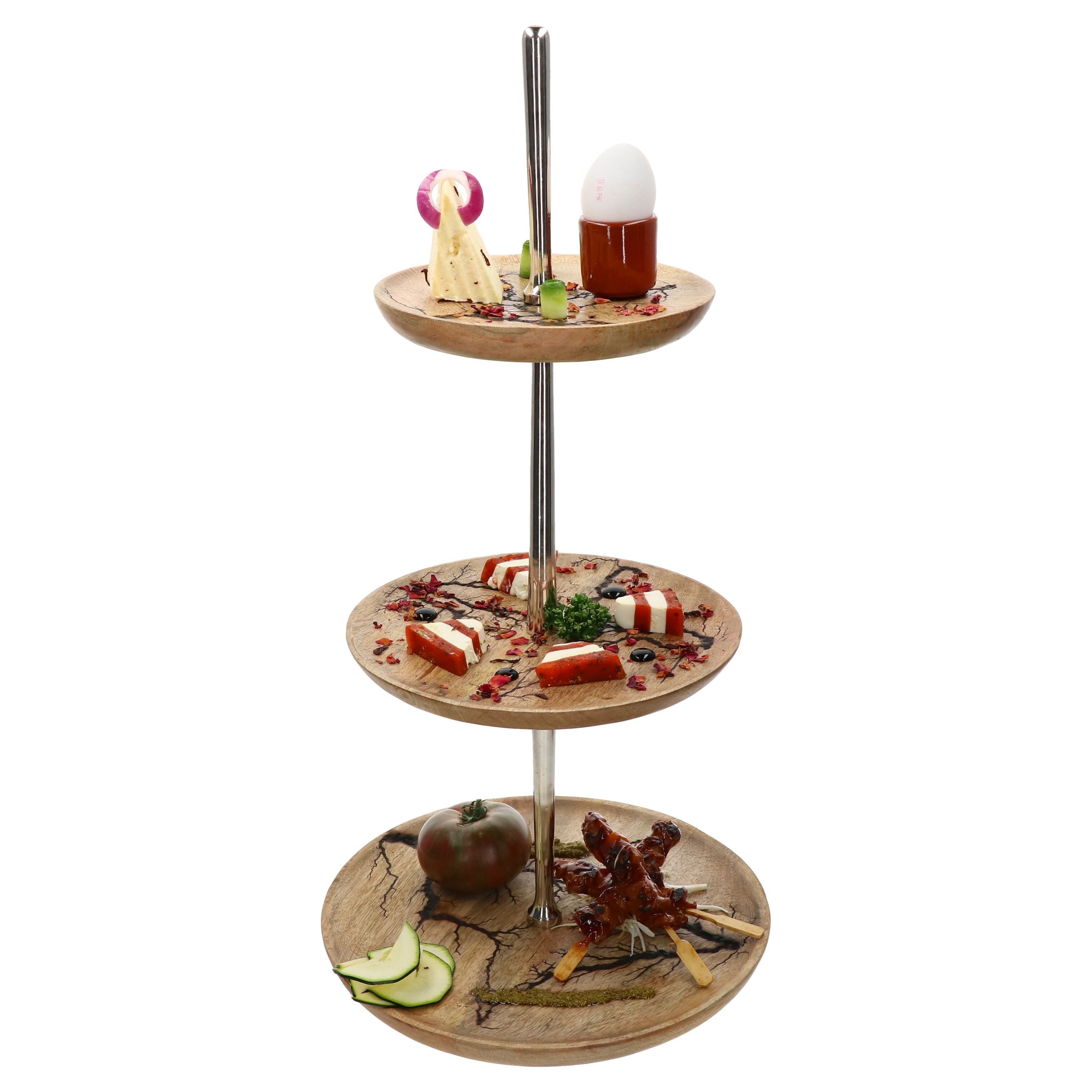 MamboCat Etagere B. Etagere Paula H 64,00 cm 3-stufig Holz - 2009924, Holz