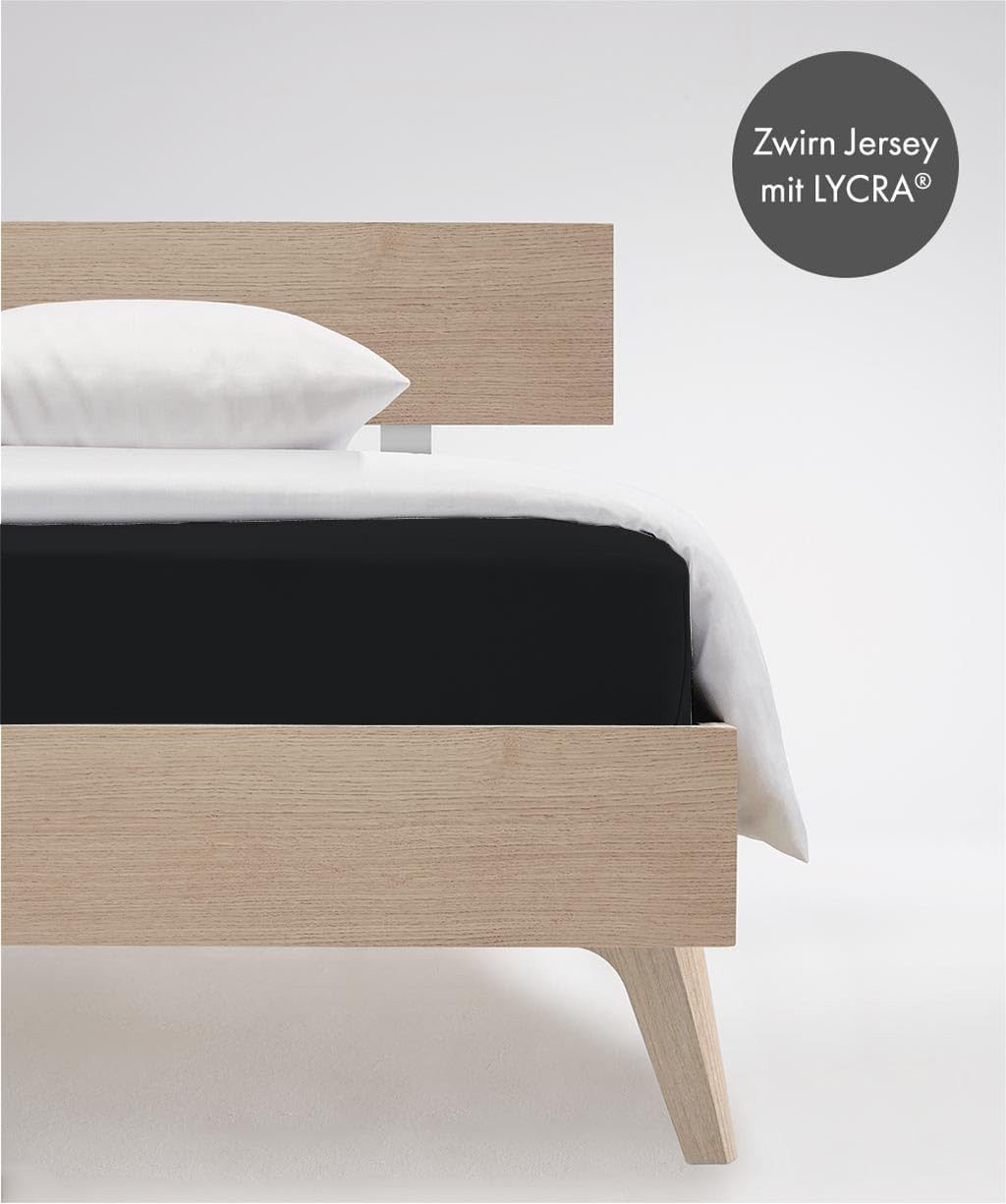 fleuresse Spannbettlaken Comfort Jerseyspannlaken, 96% Baumwolle, günstig online kaufen