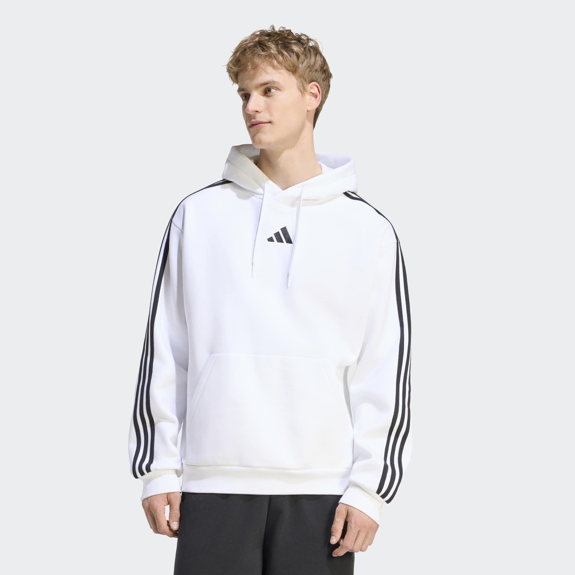 adidas Sportswear Kapuzensweatshirt ESSENTIALS 3-STREIFEN FLEECE HOODIE