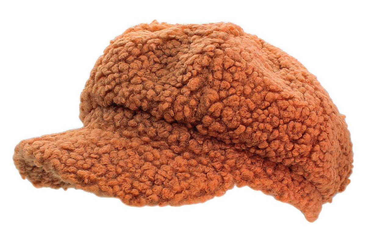 dy_mode Ballonmütze Schirmmütze Damen Unifarbe Ballonmütze Flauschige Kappe günstig online kaufen