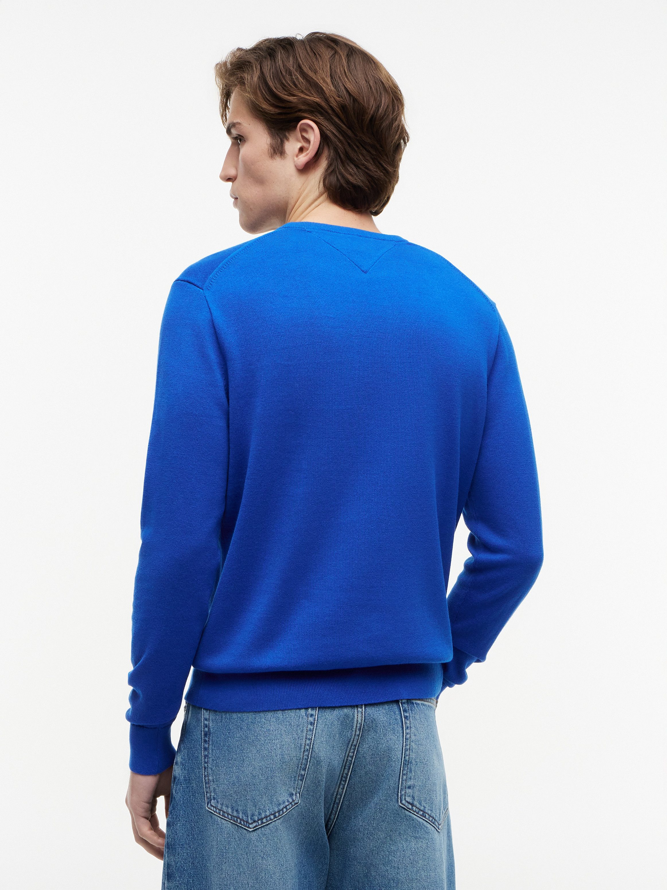 Tommy Hilfiger Rundhalspullover ESSENTIAL COTTON Crewneck Regular Fit Premium Mode