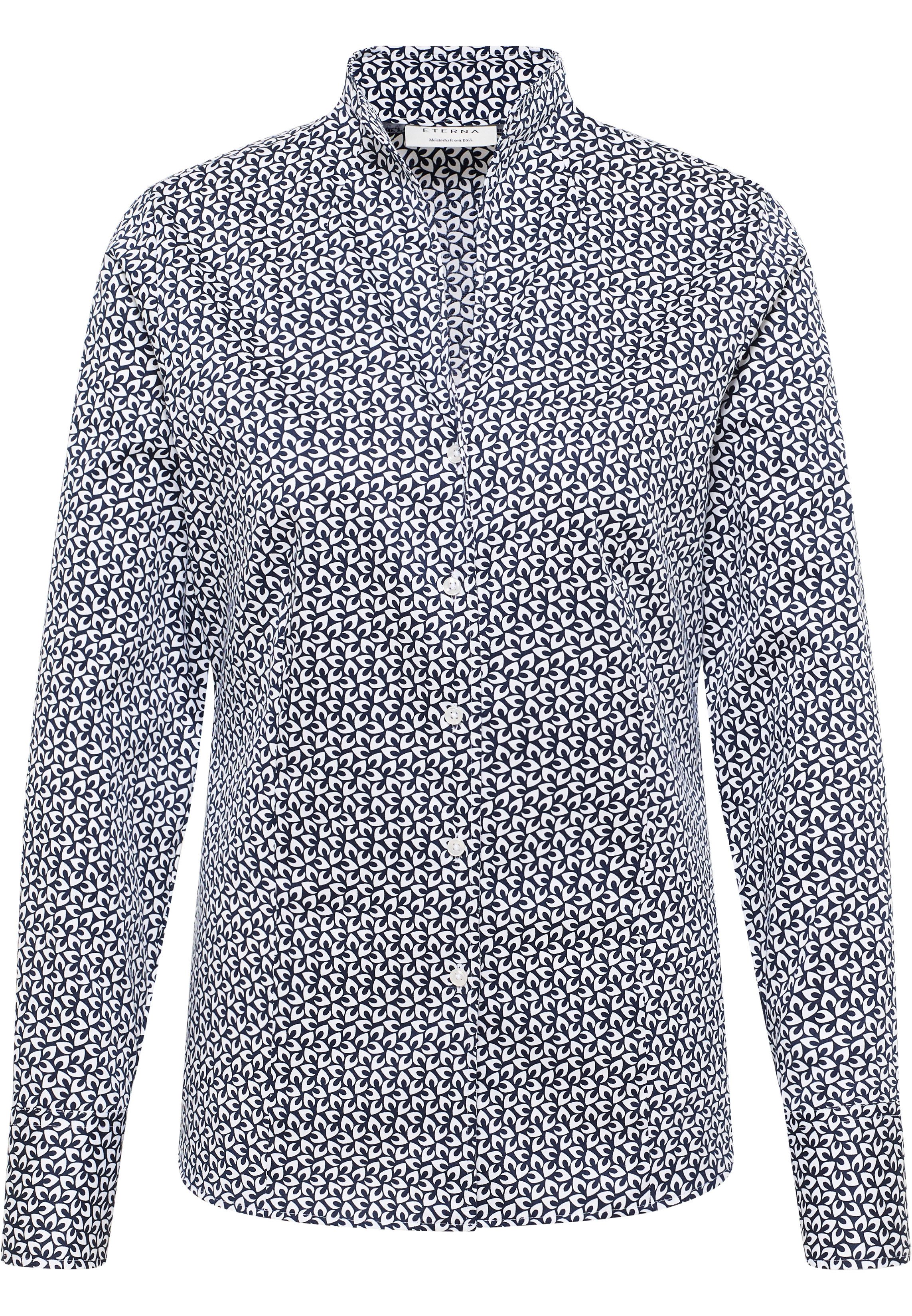Eterna Blusentop ETERNA REGULAR FIT Langarm Bluse navy 7690-19-D266