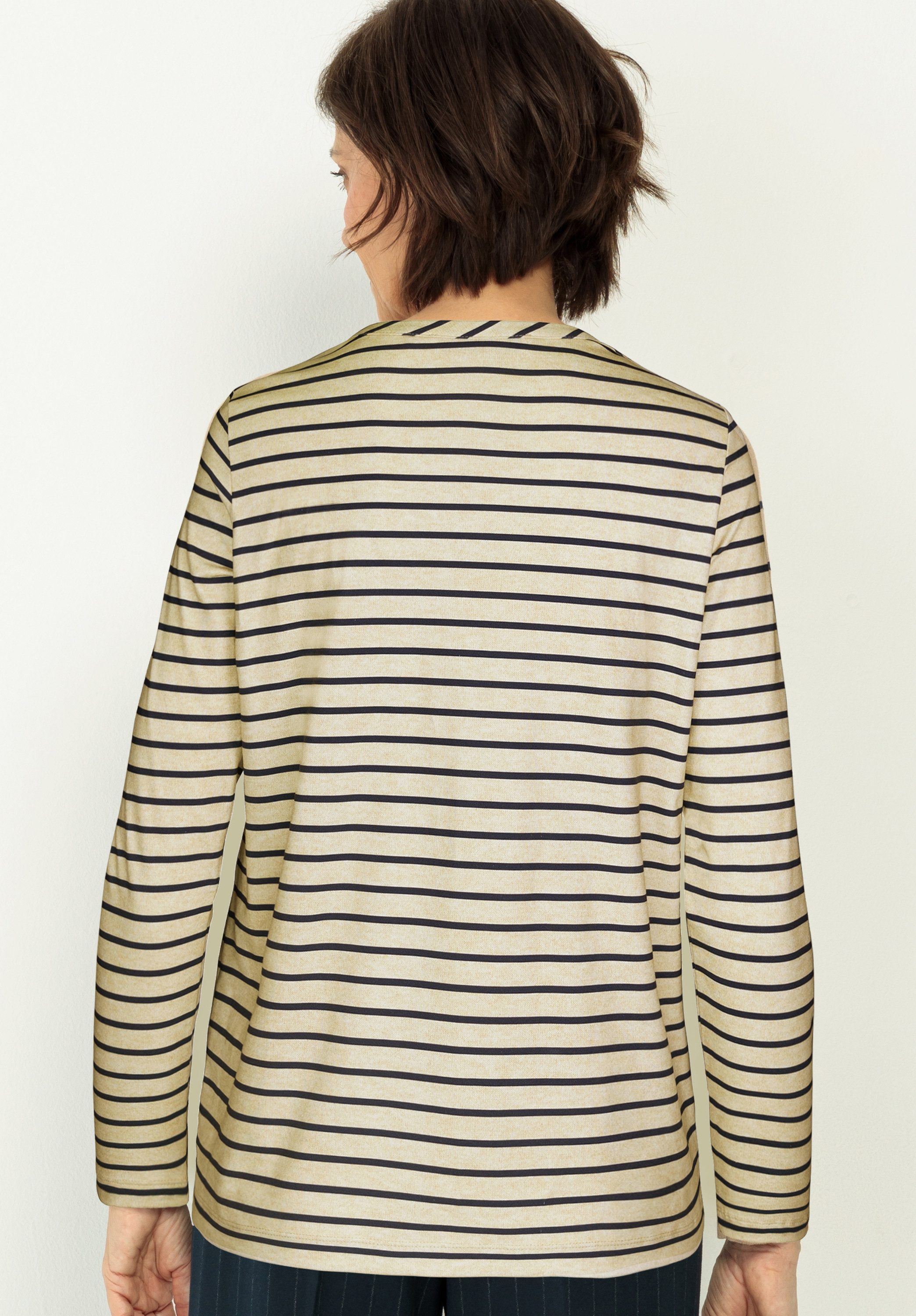 bianca Langarmshirt DAMI mit coolem Frontmotiv mit Schmucksteinchen