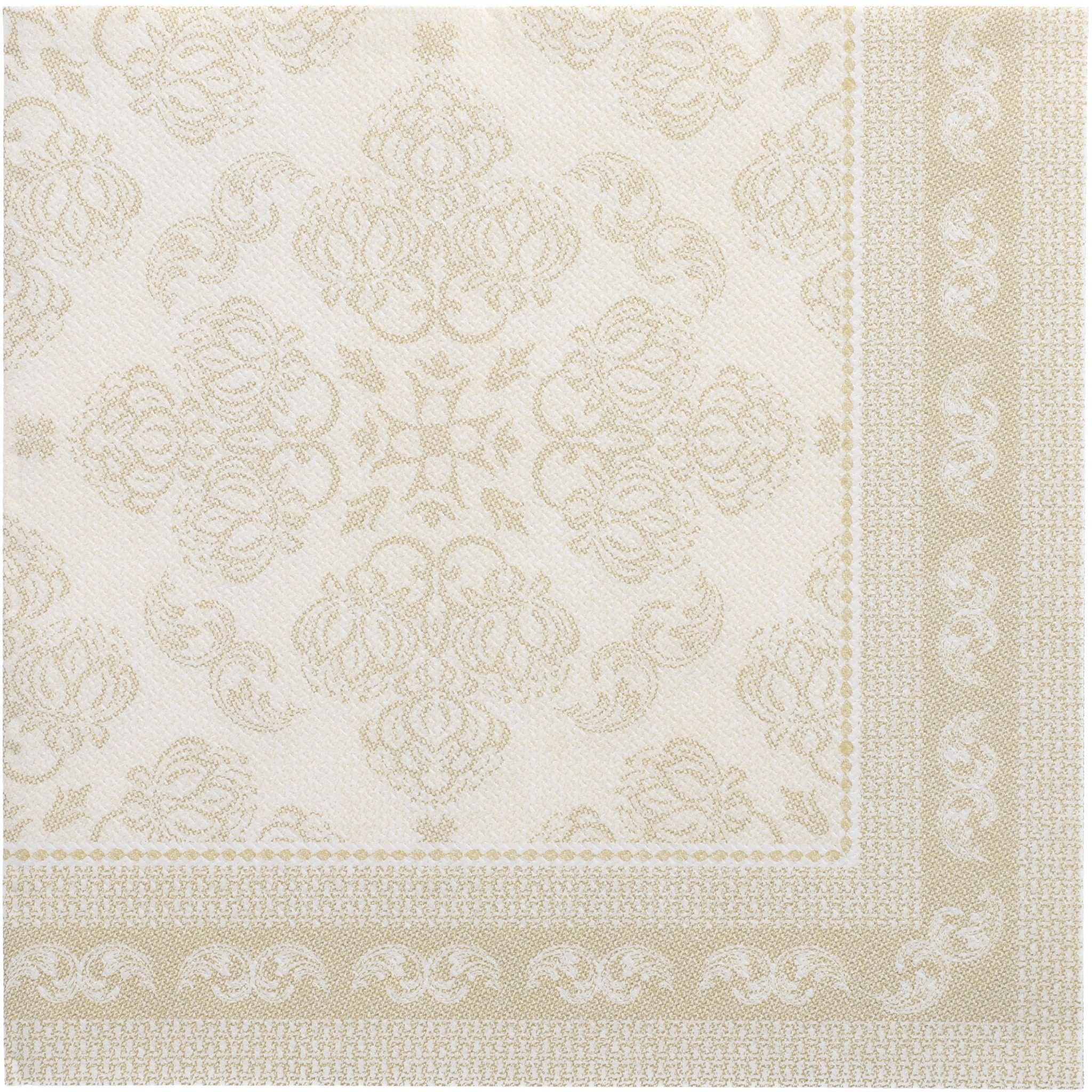 PAPSTAR Papierserviette, Servietten stoffähnlich 40x40cm Royal Collection 50 Stück Champagner