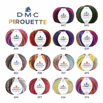 DMC Pirouette 200g Wolle mit Farbverlauf zum stricken und häkeln Häkelwolle, 500,00 m (Strickwolle, Strickgarn, Handstrickgarn, Farbverlaufswolle, Großknäuel)