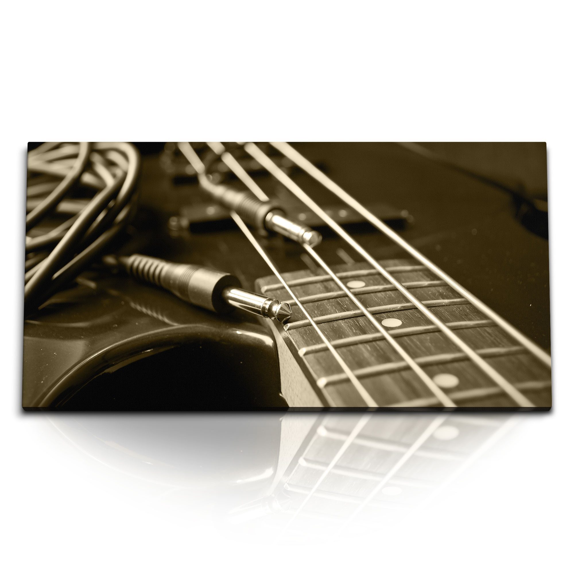 Leinwandbild Kunstdruck Bilder 120x60cm Rockgitarre E–Gitarre Musik Fotokunst Gitar