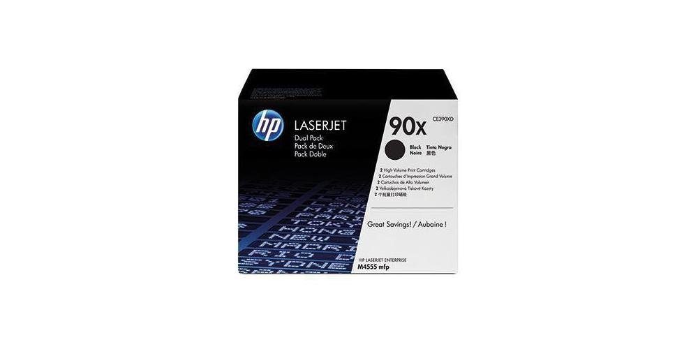 Originalzubehör Tintenpatrone Toner 24.000 2 90X HP schwarz x 2 Seiten St./Pack. ca.