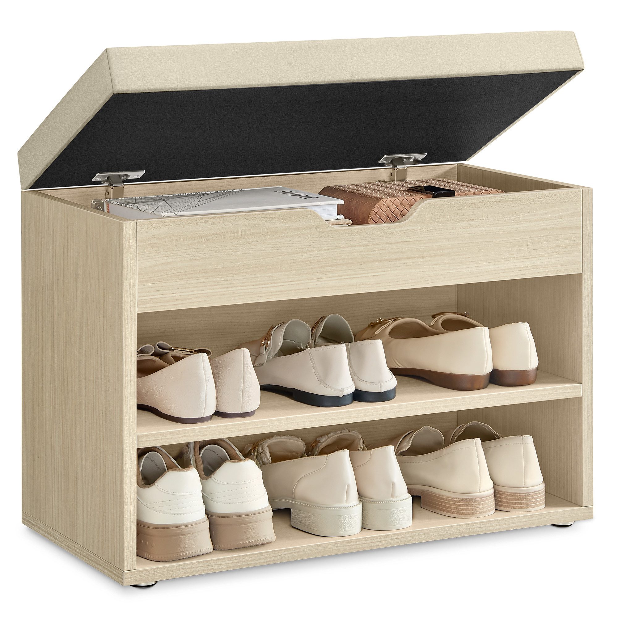 VASAGLE Schuhbank, Schuhbank, Sitzbank, Schuhregal mit günstig online kaufen