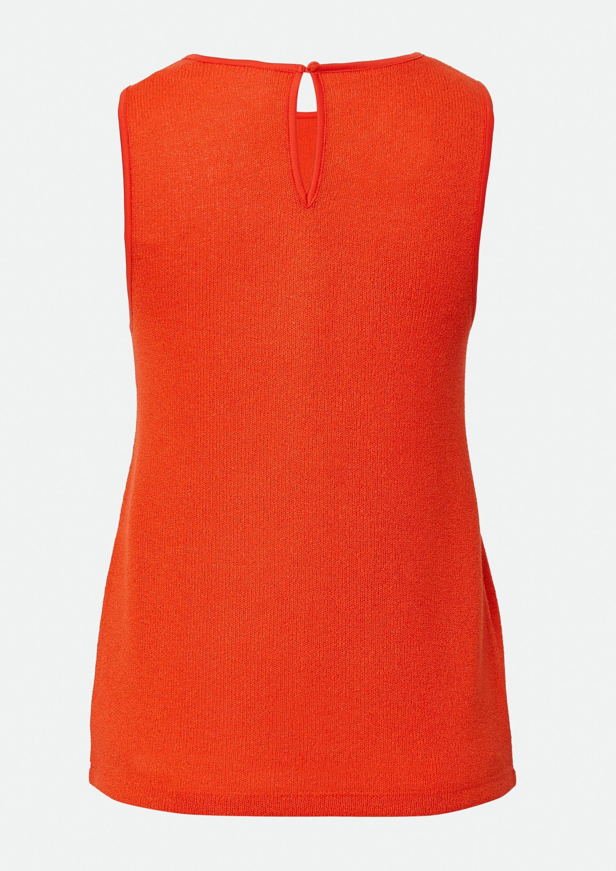 comma Muskelshirt T-Shirt Stricktop aus Viskosemix günstig online kaufen