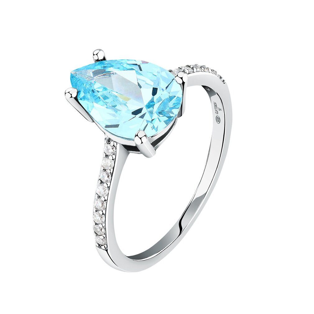 MORELLATO Fingerring Zeitloser Silberring mit Zirkonen Tesori SAIW2050 - Kreislauf: 54 mm