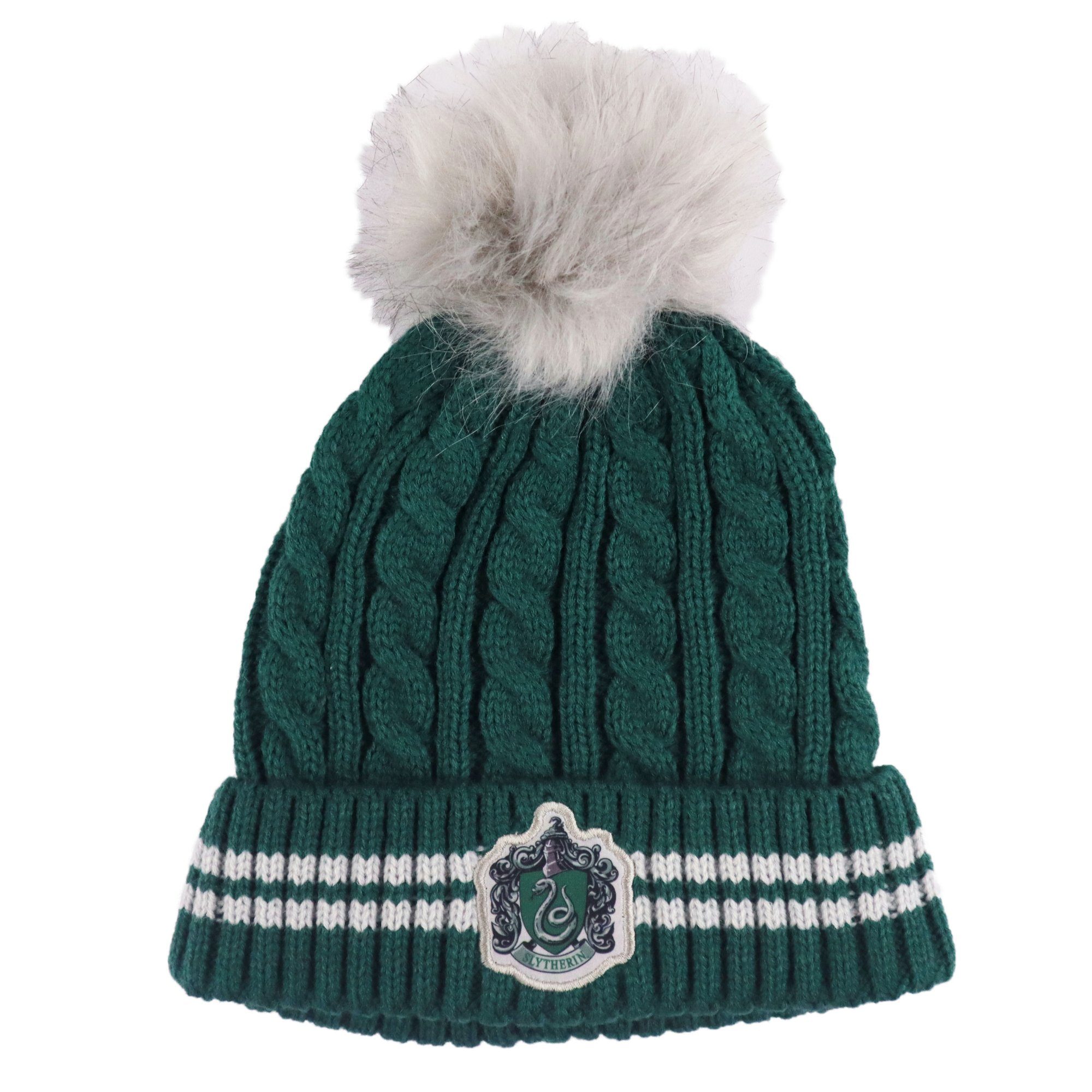 Harry Potter Bommelmütze Harry Potter Gryffindor Slytherin Mädchen Winter Set Mütze plus Snood Gr. 54 bis 56