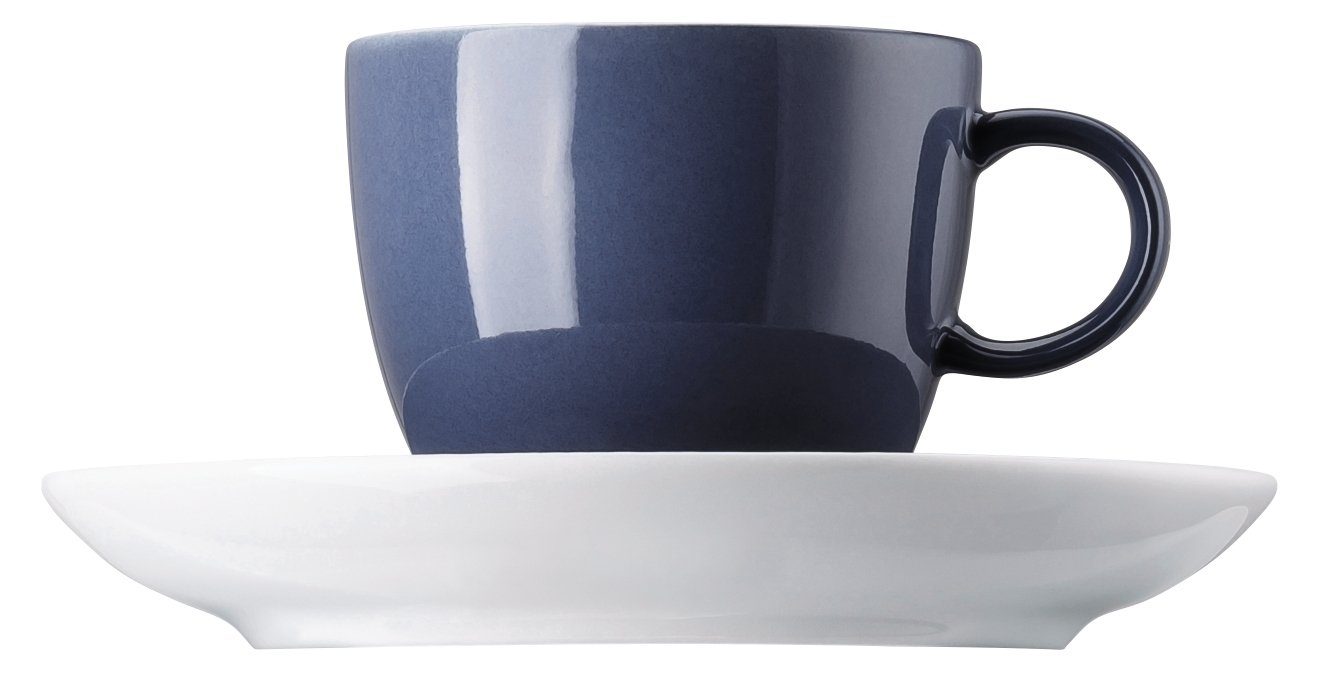 Thomas Porzellan Espressotasse Sunny Day Nordic Blue Espresso-/Mokkatasse 2tlg., Porzellan