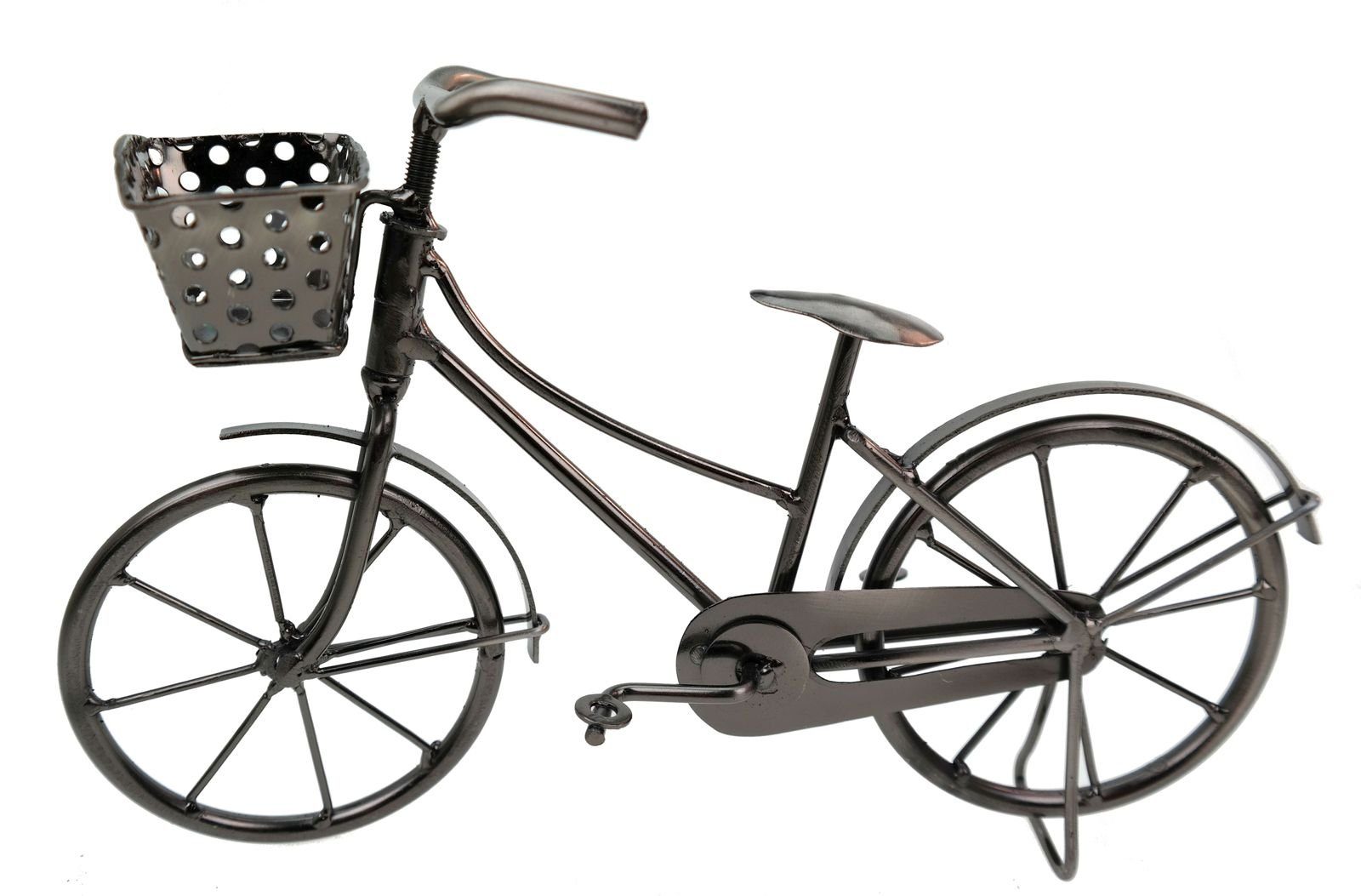 Kremers Schatzkiste Metall Geldgeschenk Bike aus mit Deko Dekoration Spardose Korb Fahrrad