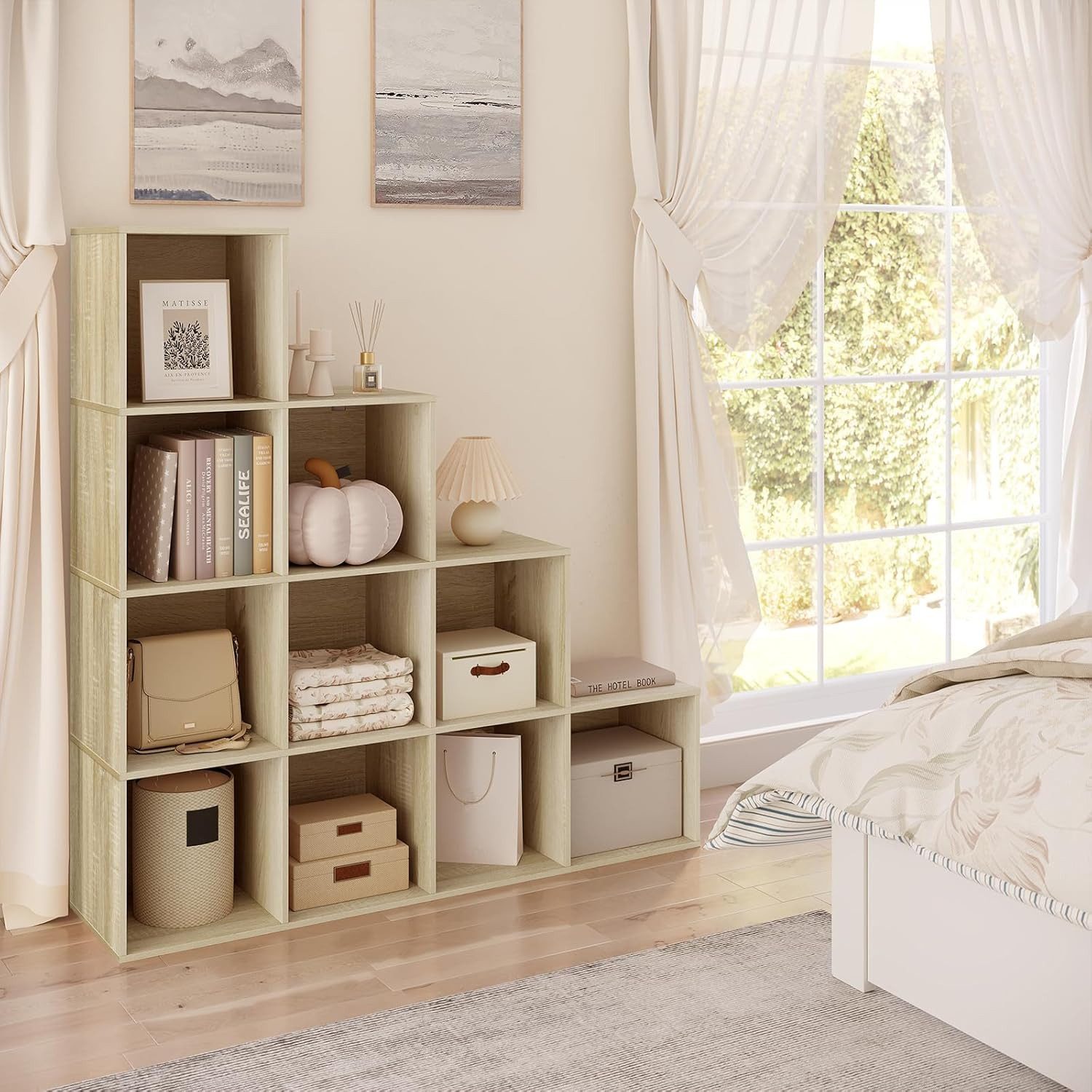 Woltu Bücherregal, Würfelregal 120x120x30 cm, für Wohnzimmer Schlafzimmer B günstig online kaufen