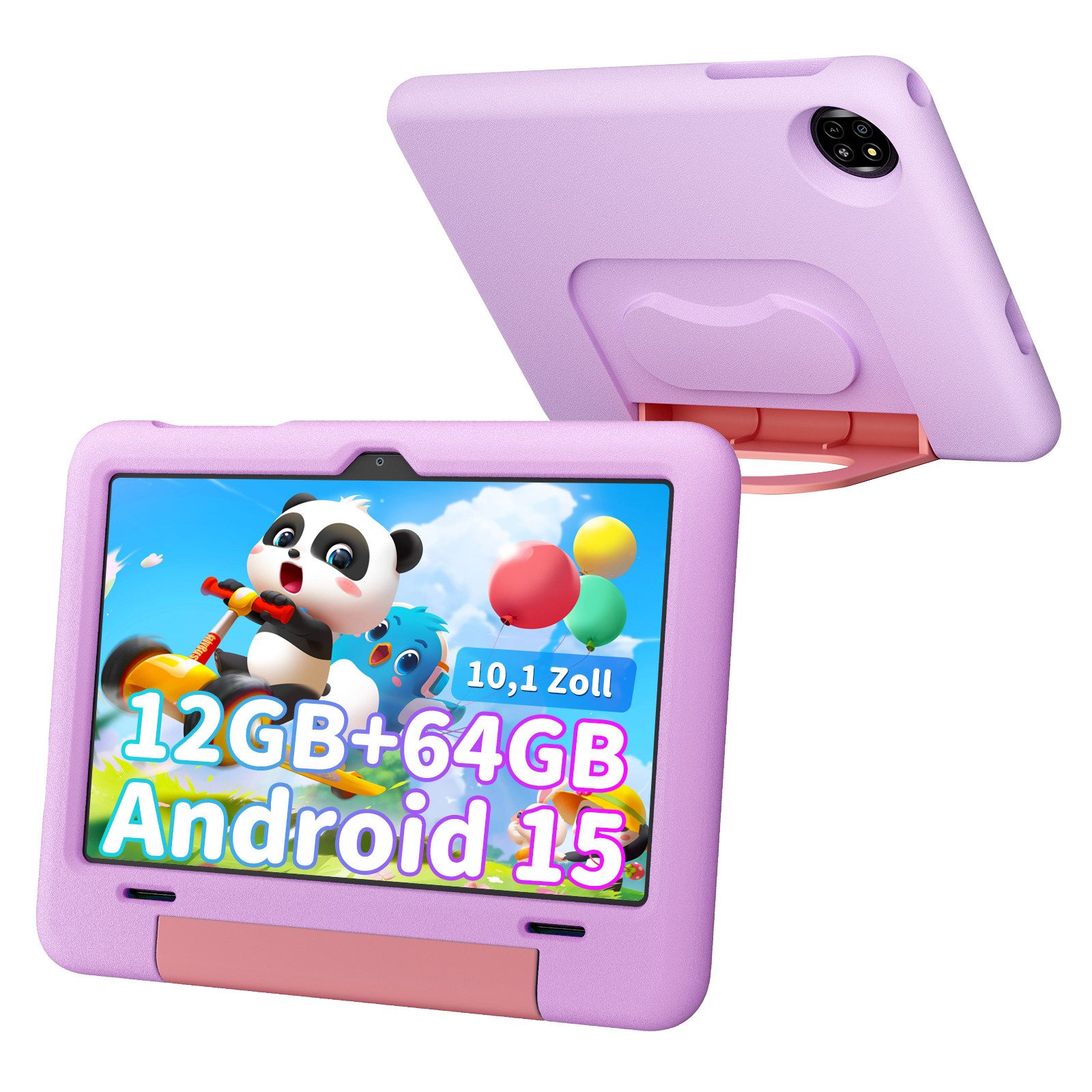 blackview 2025 10,1" Tab 20 Kids Android 15 12(4+8)GB RAM + 64 GB Tablet (10.1", 64 GB, Android 15, Android 15, Weihnachtsgeschenke, Geschenke für Kinder, Gemini AI 2.0)