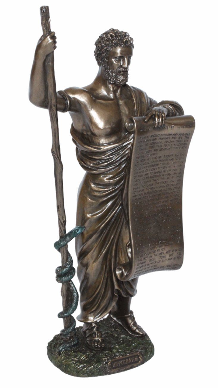 Parastone Dekofigur Deko Figur Hippokrates 32 H Skulptur griechische cm Mythologie