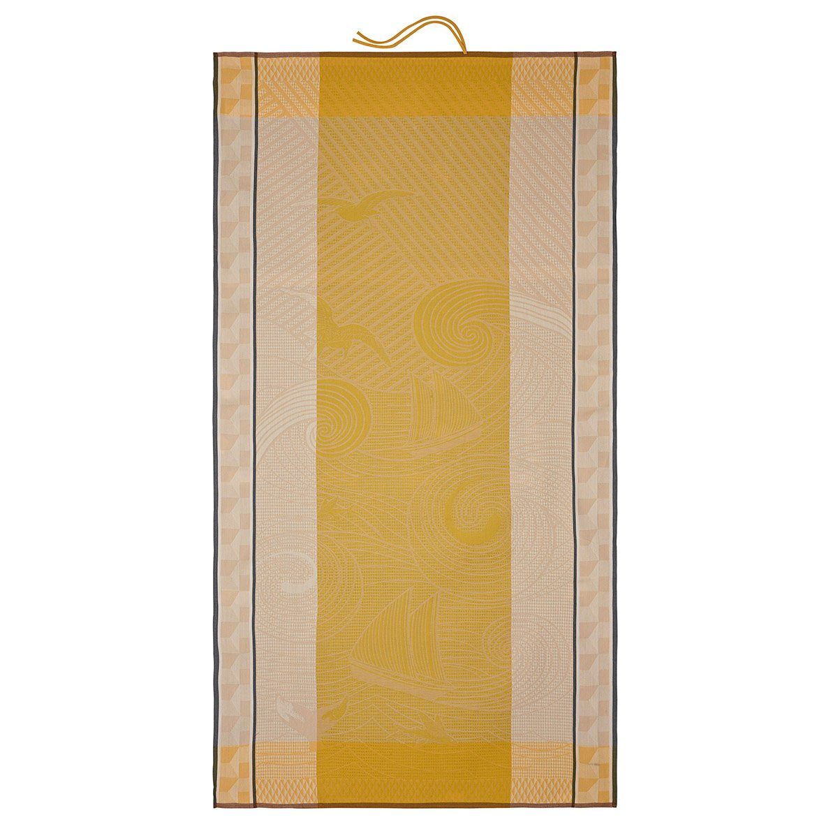 Waffelpiqué Strandtuch Francais Le cm, A Sable 100x200 Strandtuch Jacquard Socoa (1-St), Baignade