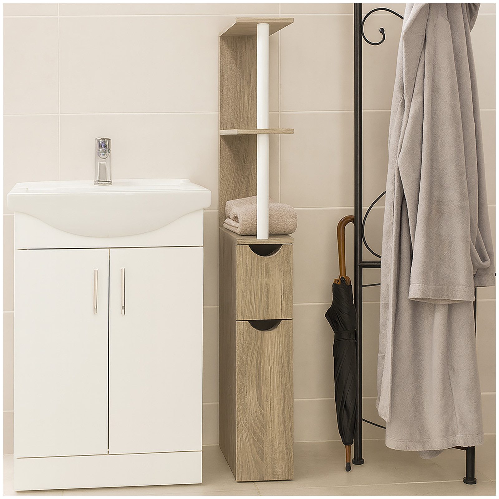 HTI-Line Raumteiler Nischenregal Thekla M, Stück 1-tlg., Raumteiler Küchenregal Beistellschrank