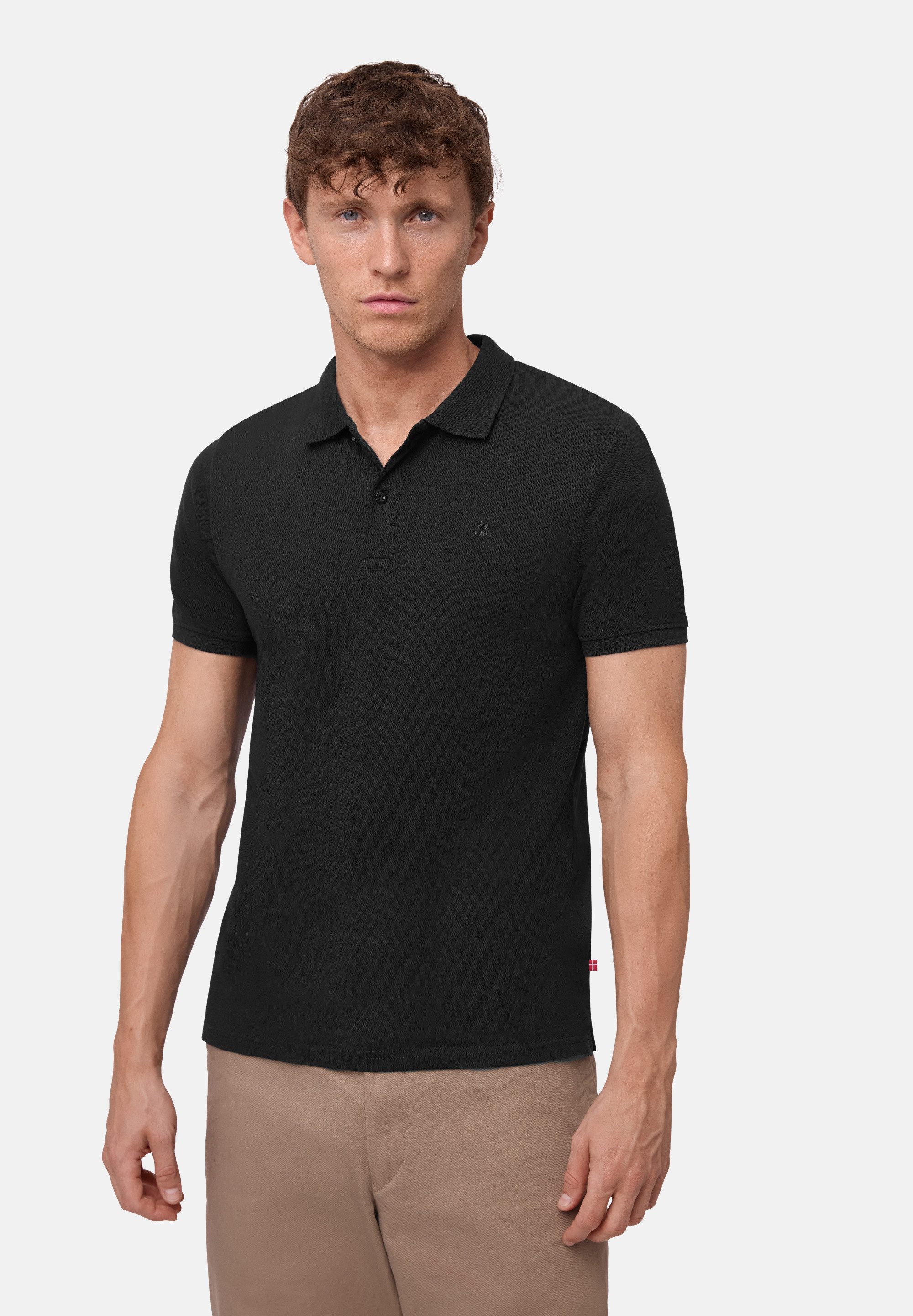 DANISH ENDURANCE Poloshirt Classic Fit Herren (2er-Pack), Bio-Baumwoll-Pique, Kurzarm Polohemd mit Stretch