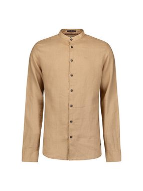 NO EXCESS Langarmhemd Shirt Granddad Linen Solid